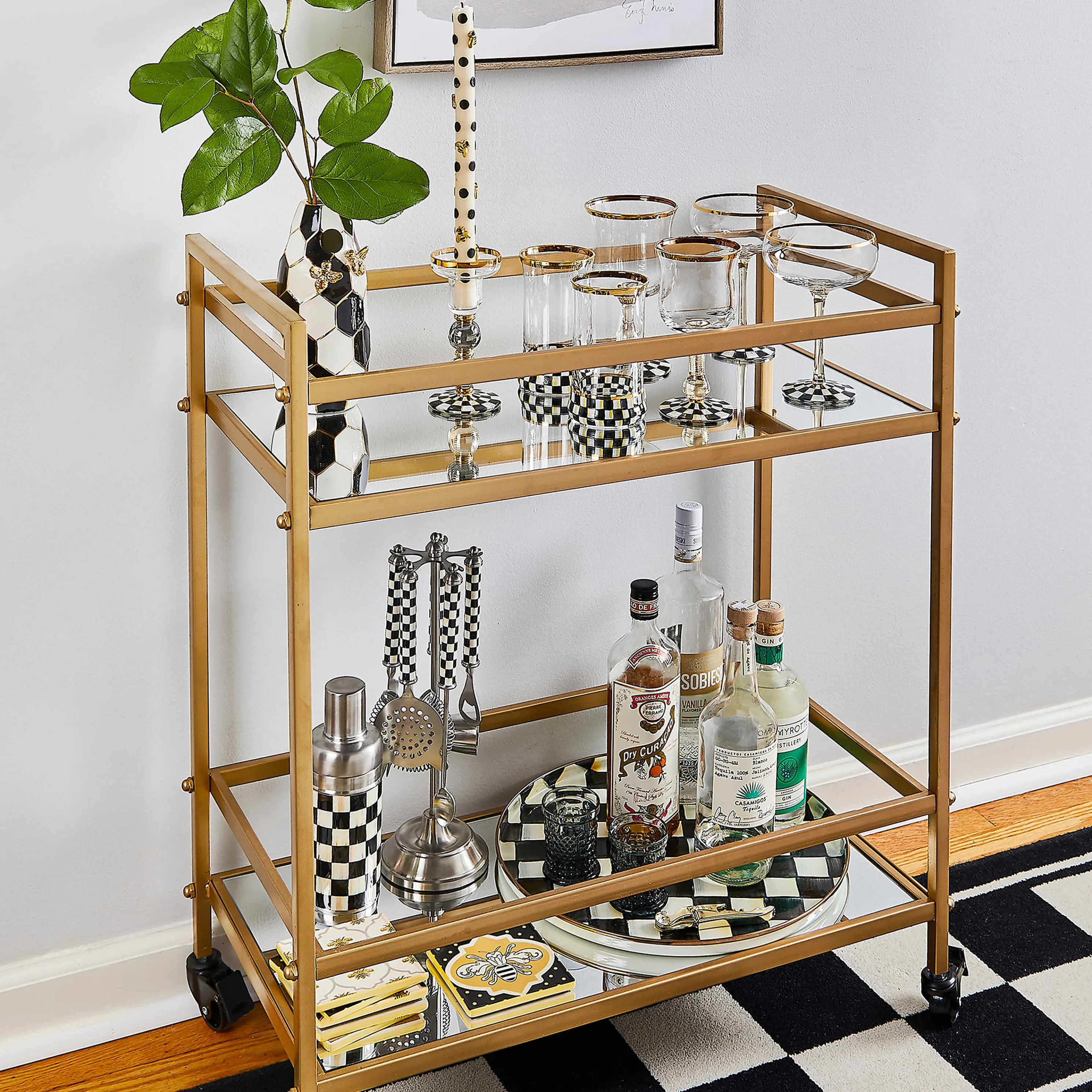 3260 Bar Tool Set - Courtly Check