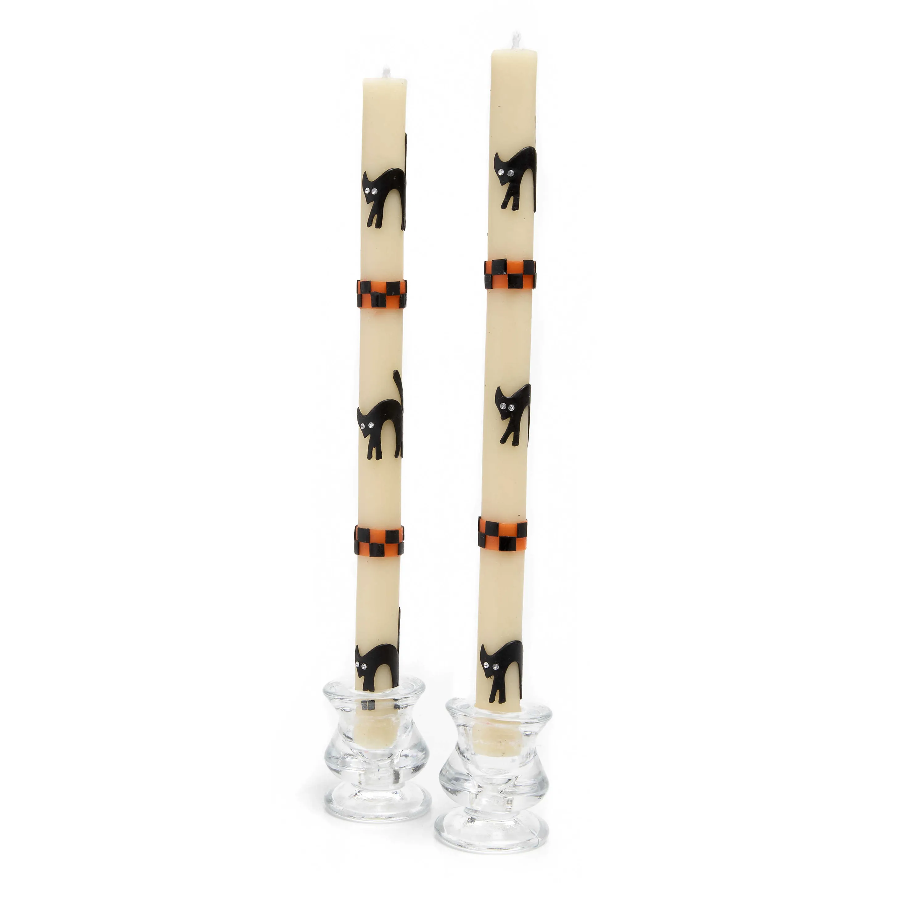 Alley Cat Dinner Candles - Set Of 2
