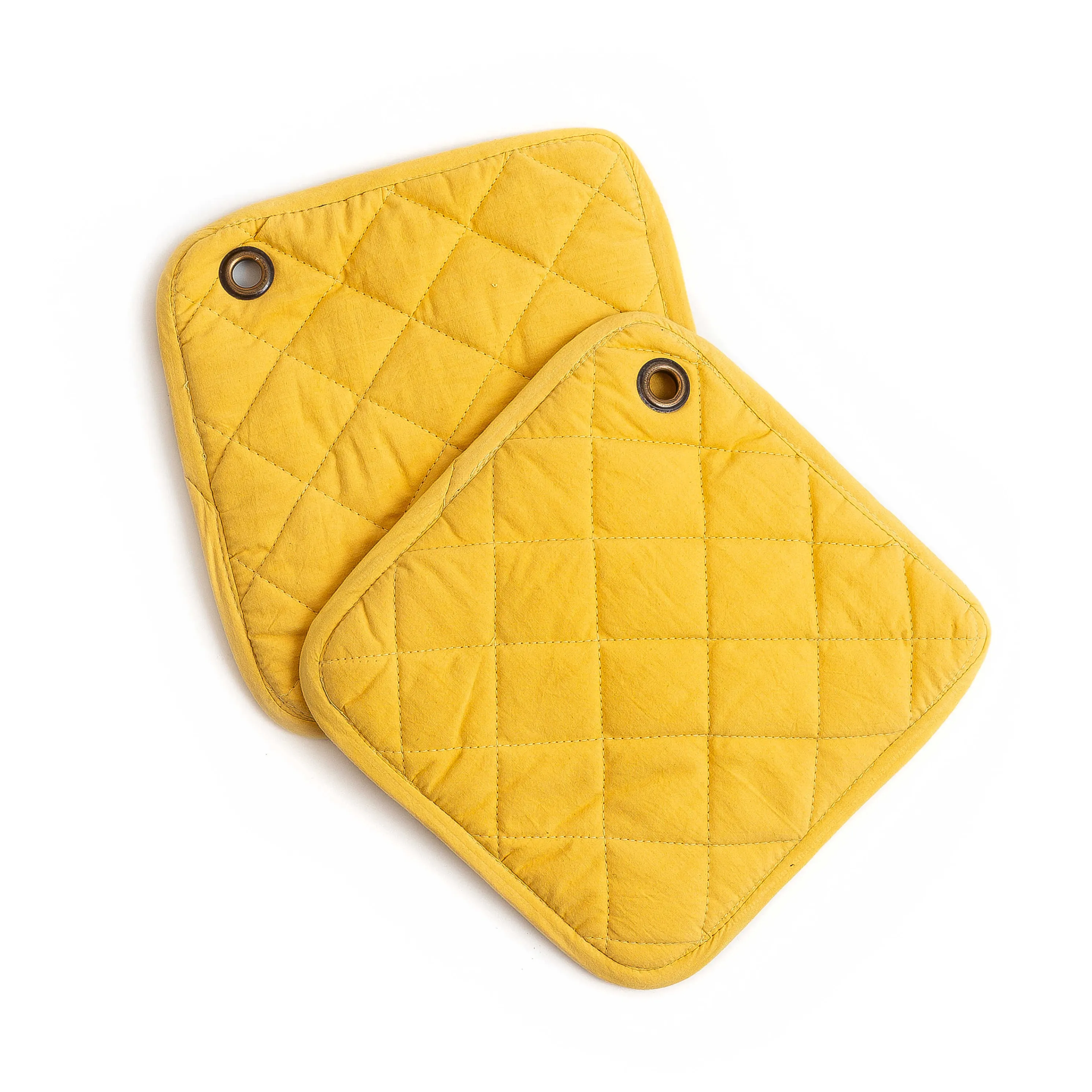 Argyle Potholders - Yellow - Set Of 2