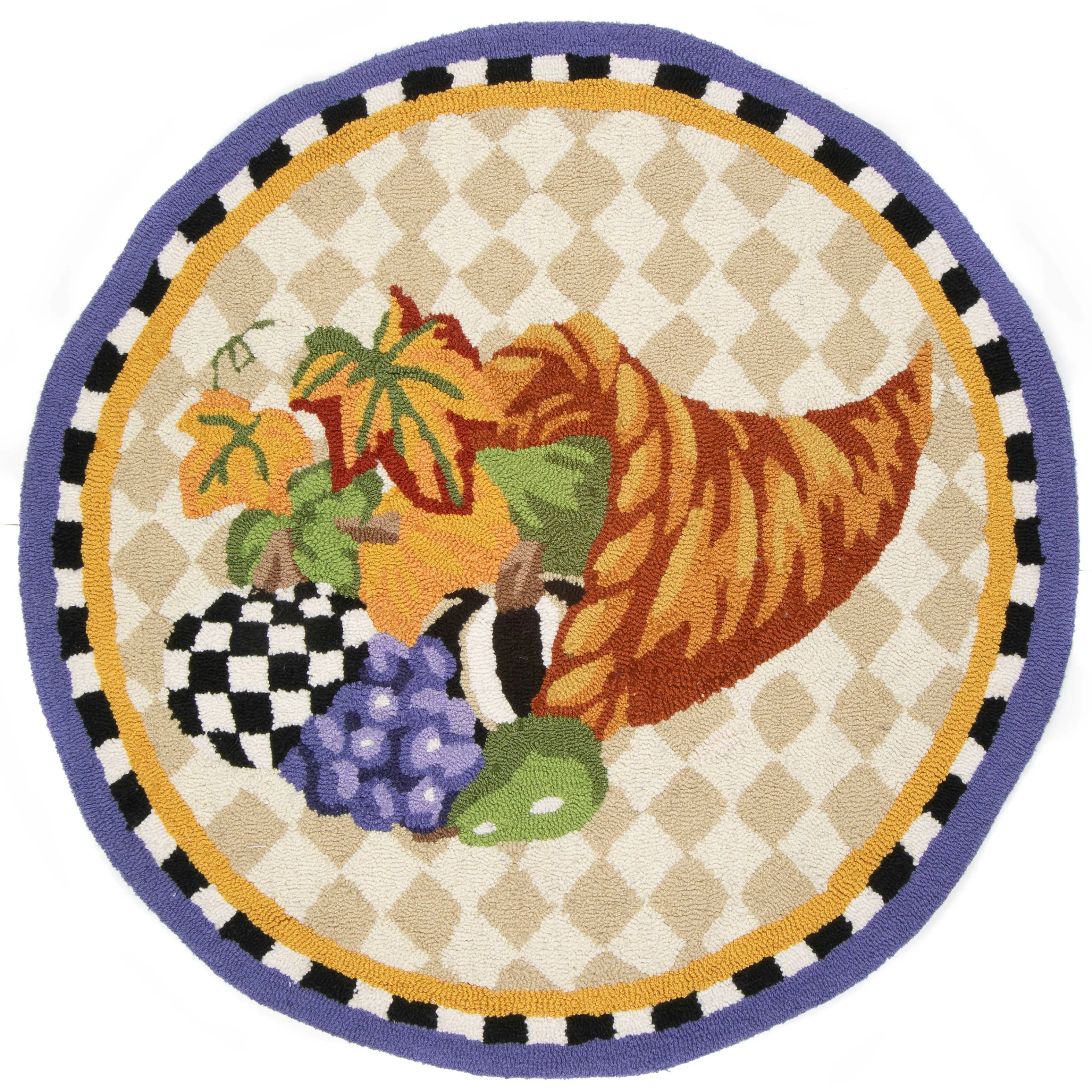 Cornucopia Rug - 3' Round