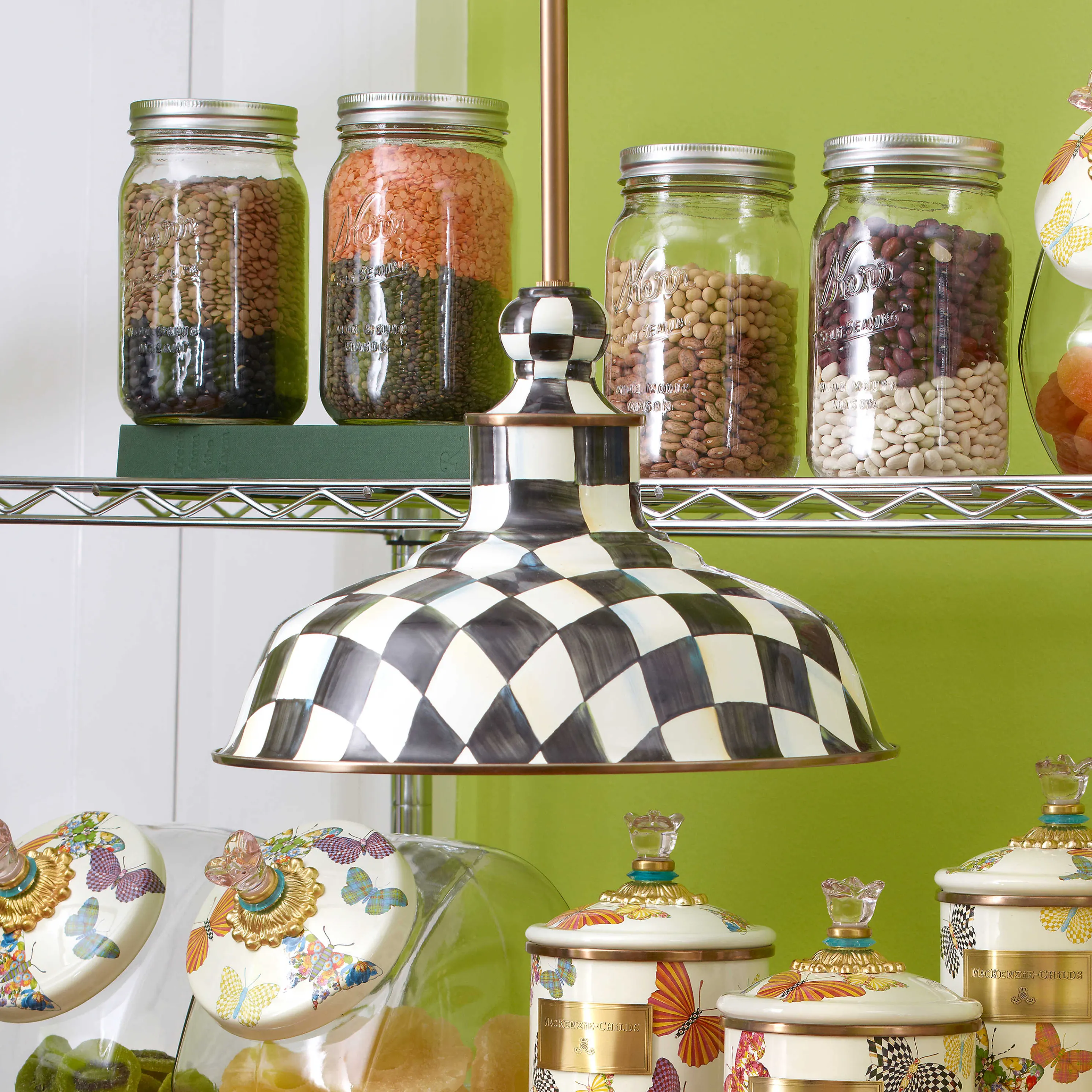 Courtly Check Barn Pendant Lamp - 12"