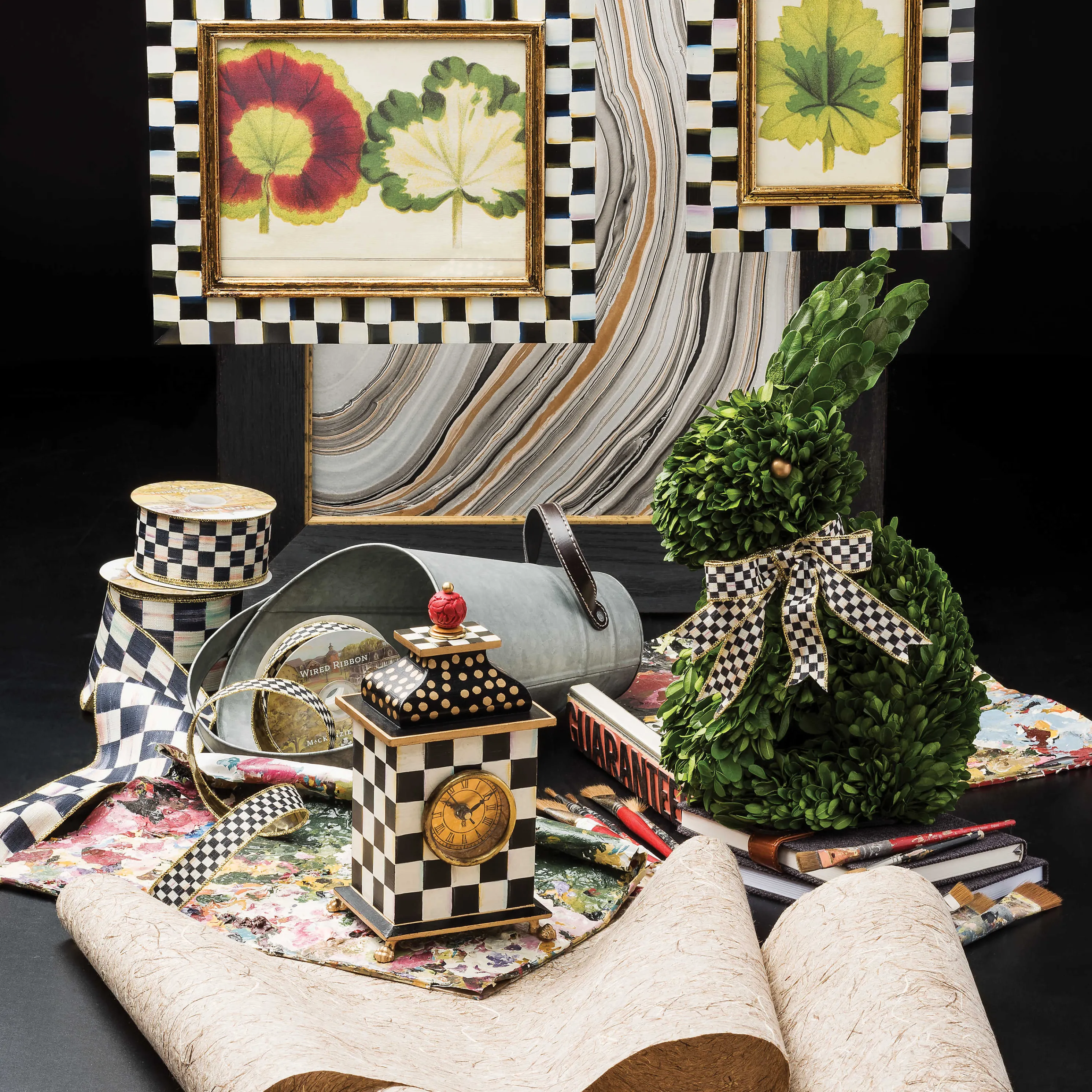 Courtly Check Desk Clock