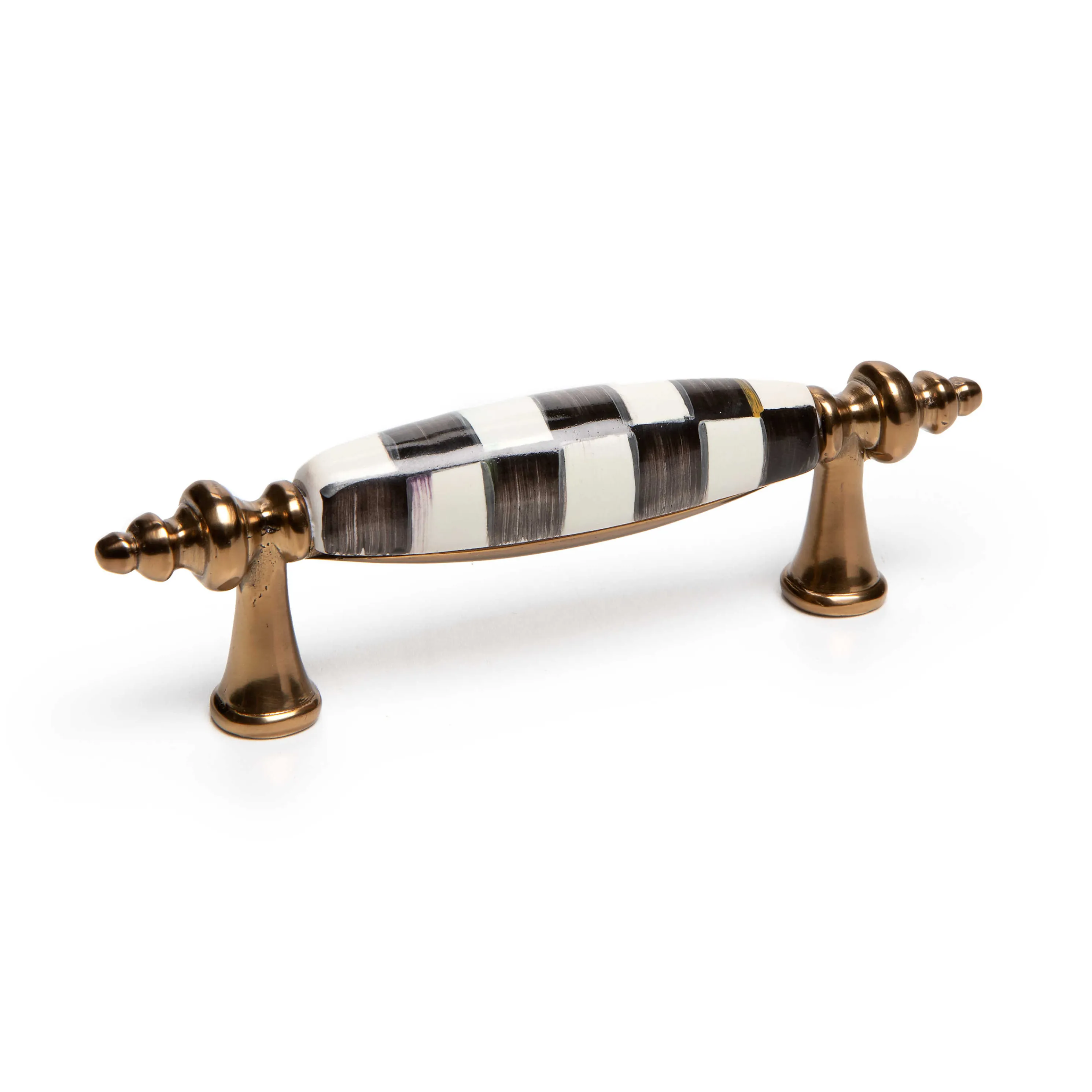 Courtly Check Drawer Pull - Brass