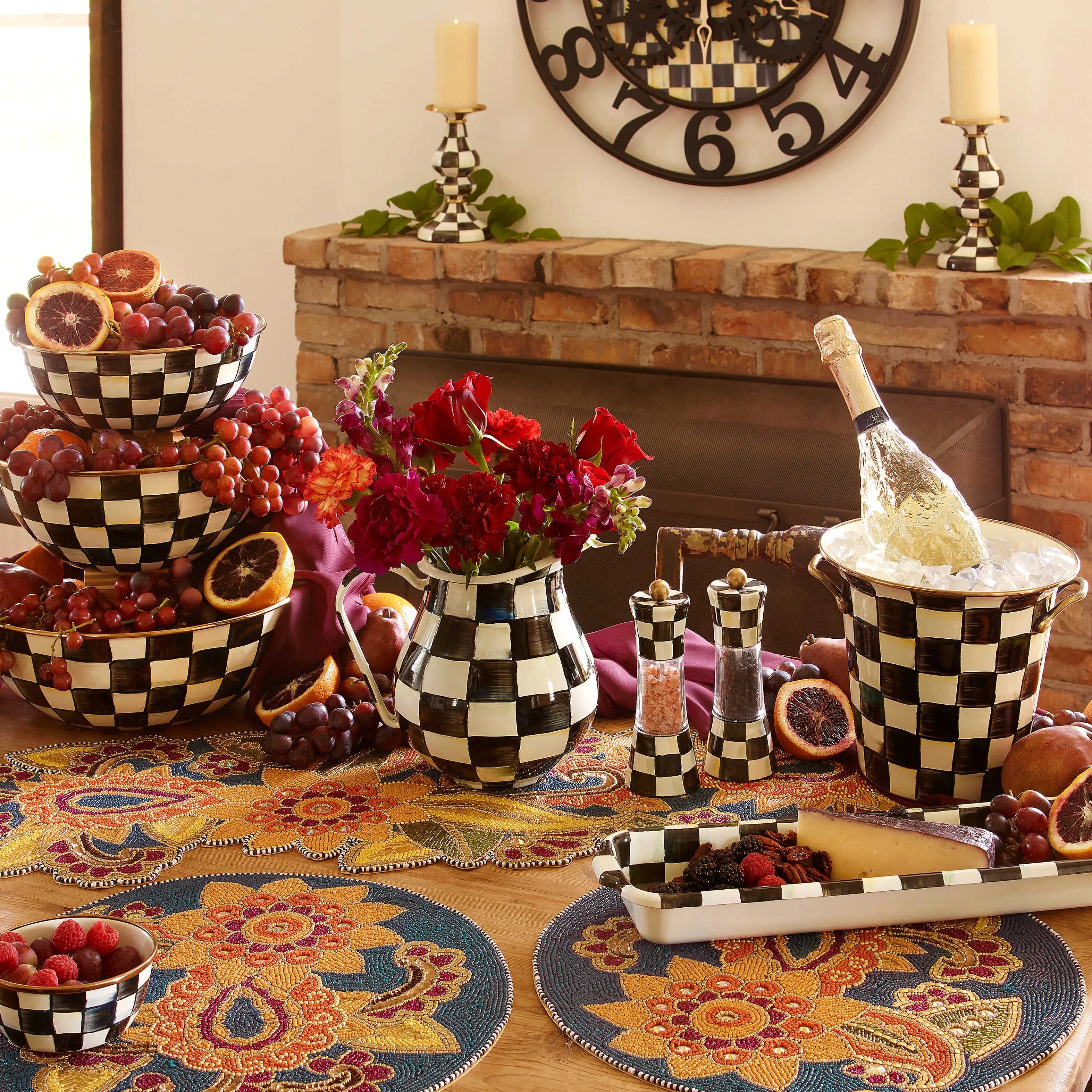 Courtly Check Enamel Wine Cooler