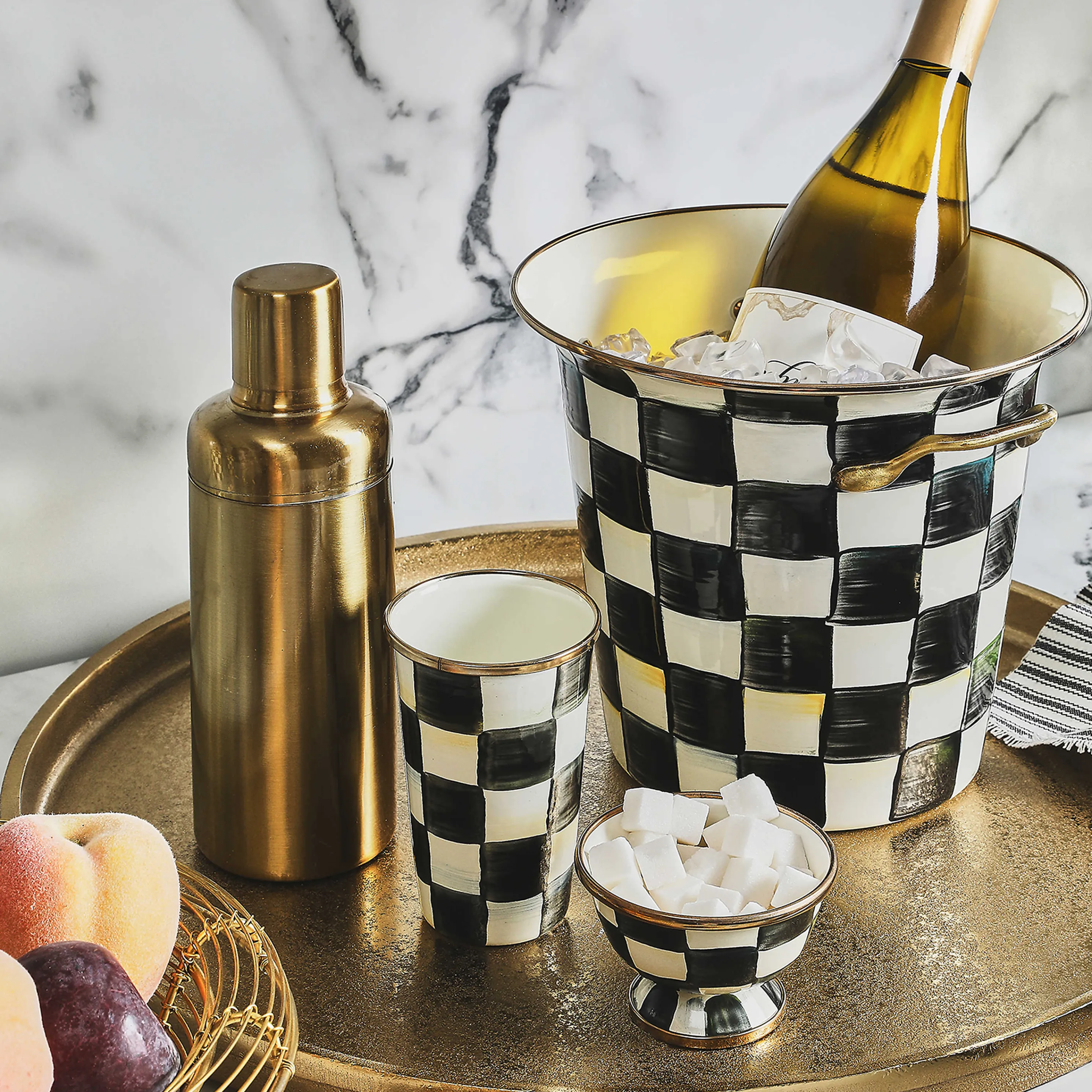 Courtly Check Enamel Wine Cooler