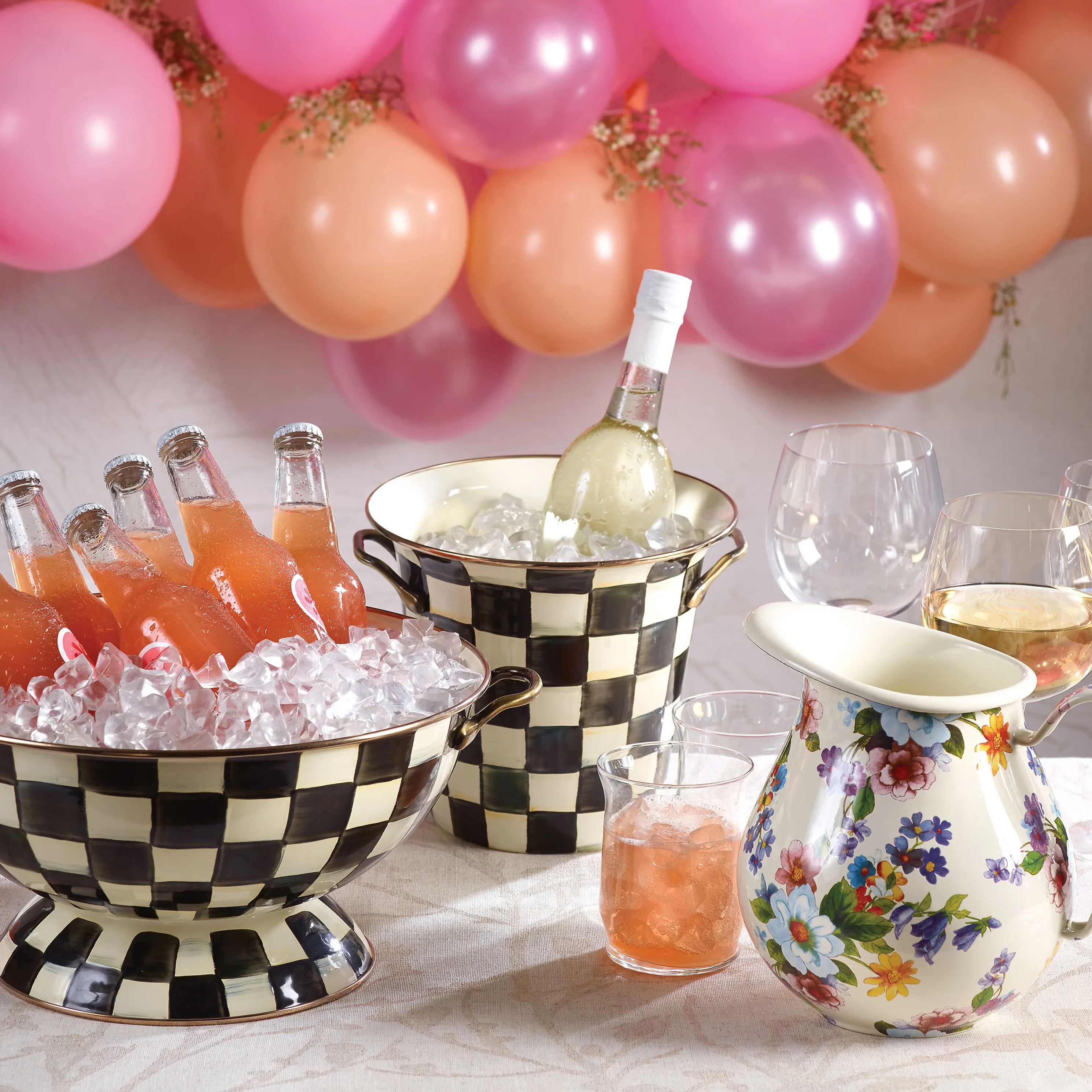 Courtly Check Enamel Wine Cooler