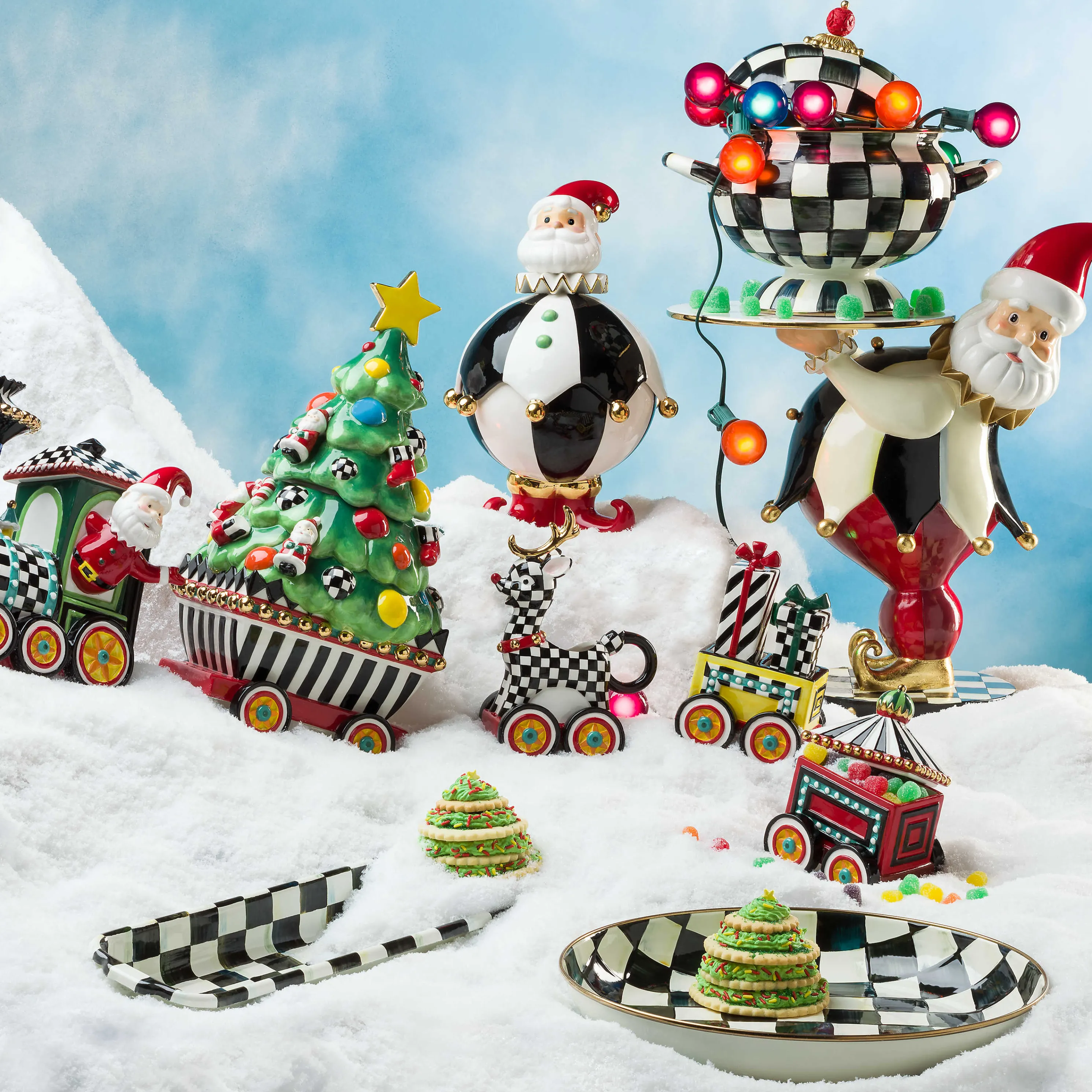 Courtly Check Enamel Tureen