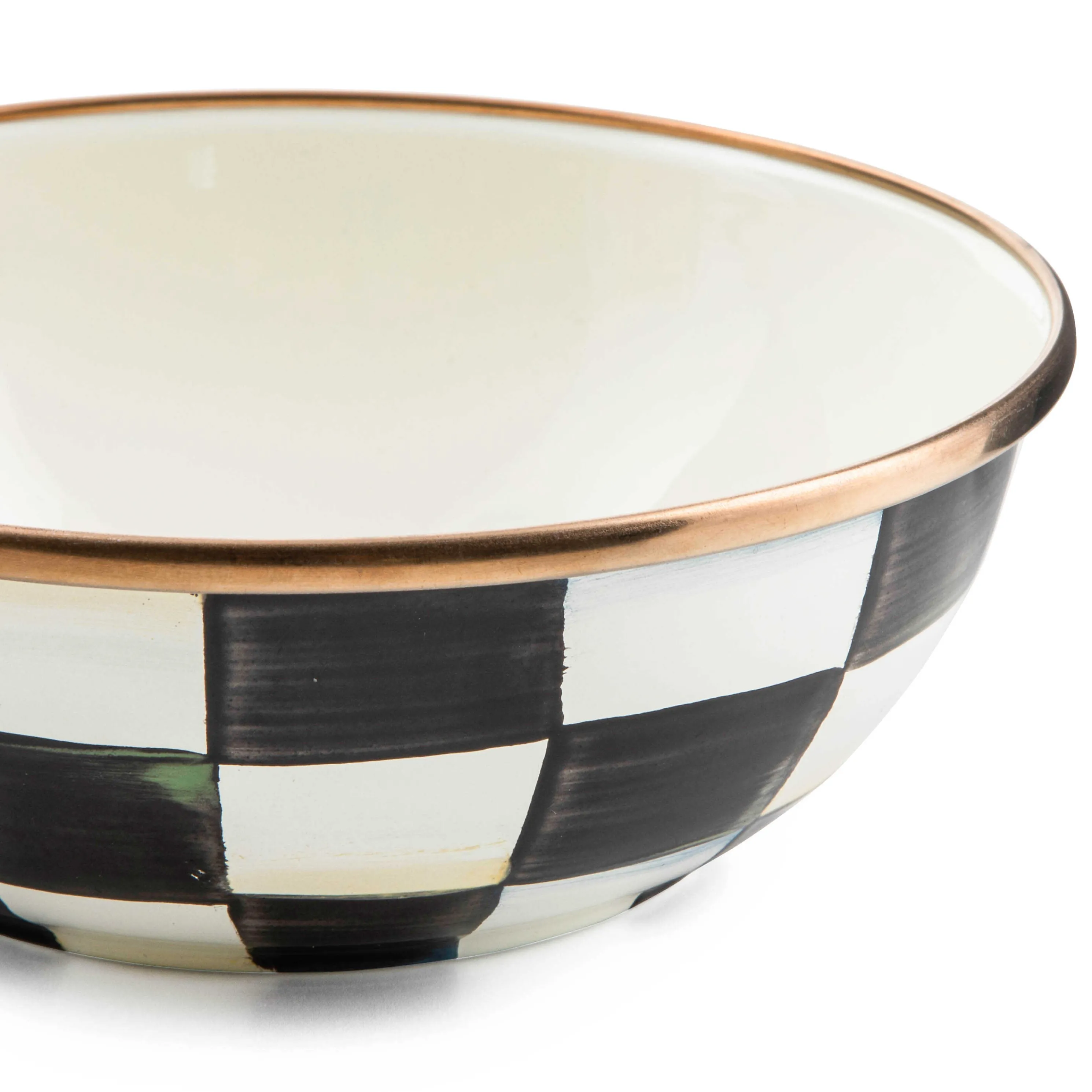 Courtly Check Enamel Everyday Bowl