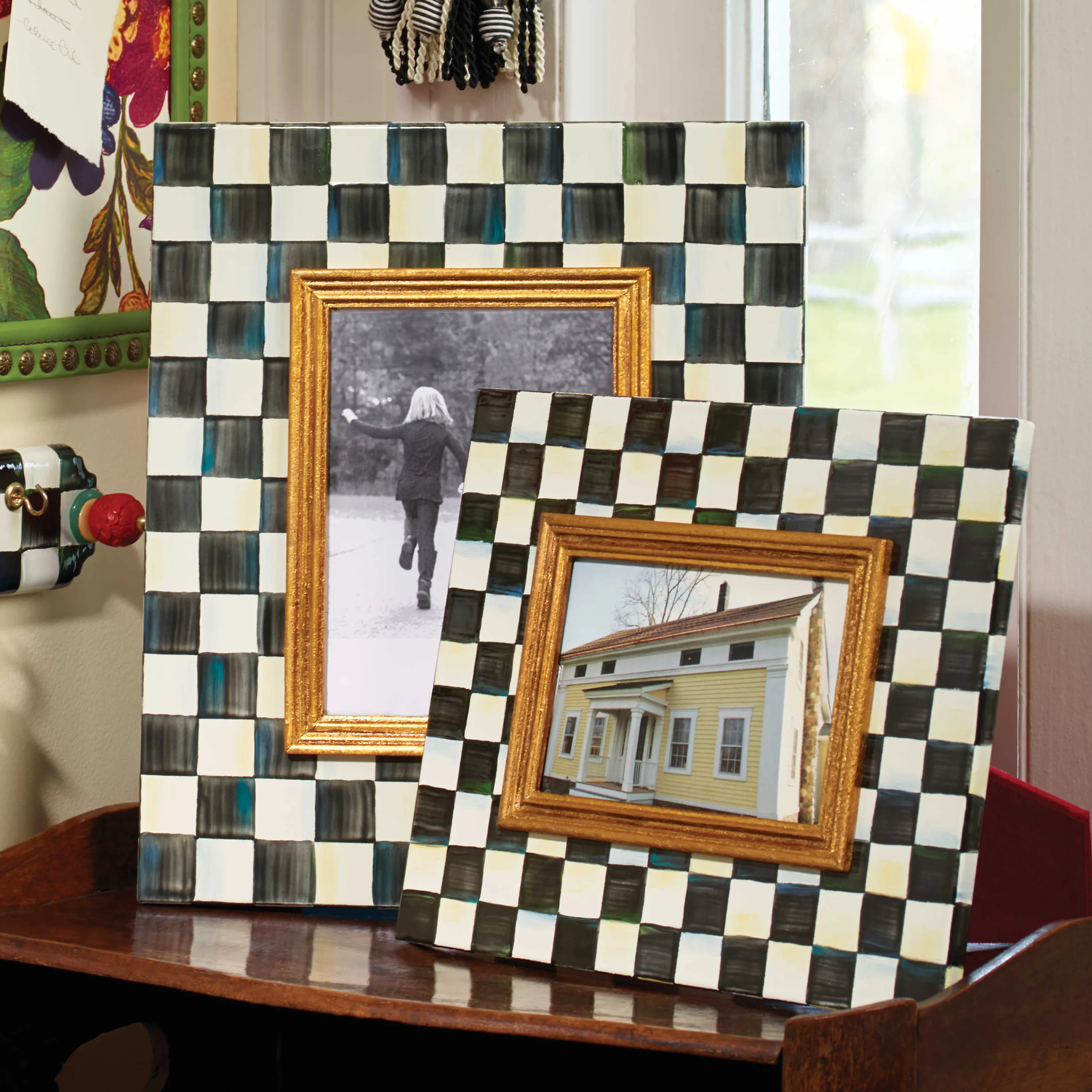 Courtly Check Enamel Frame - 5