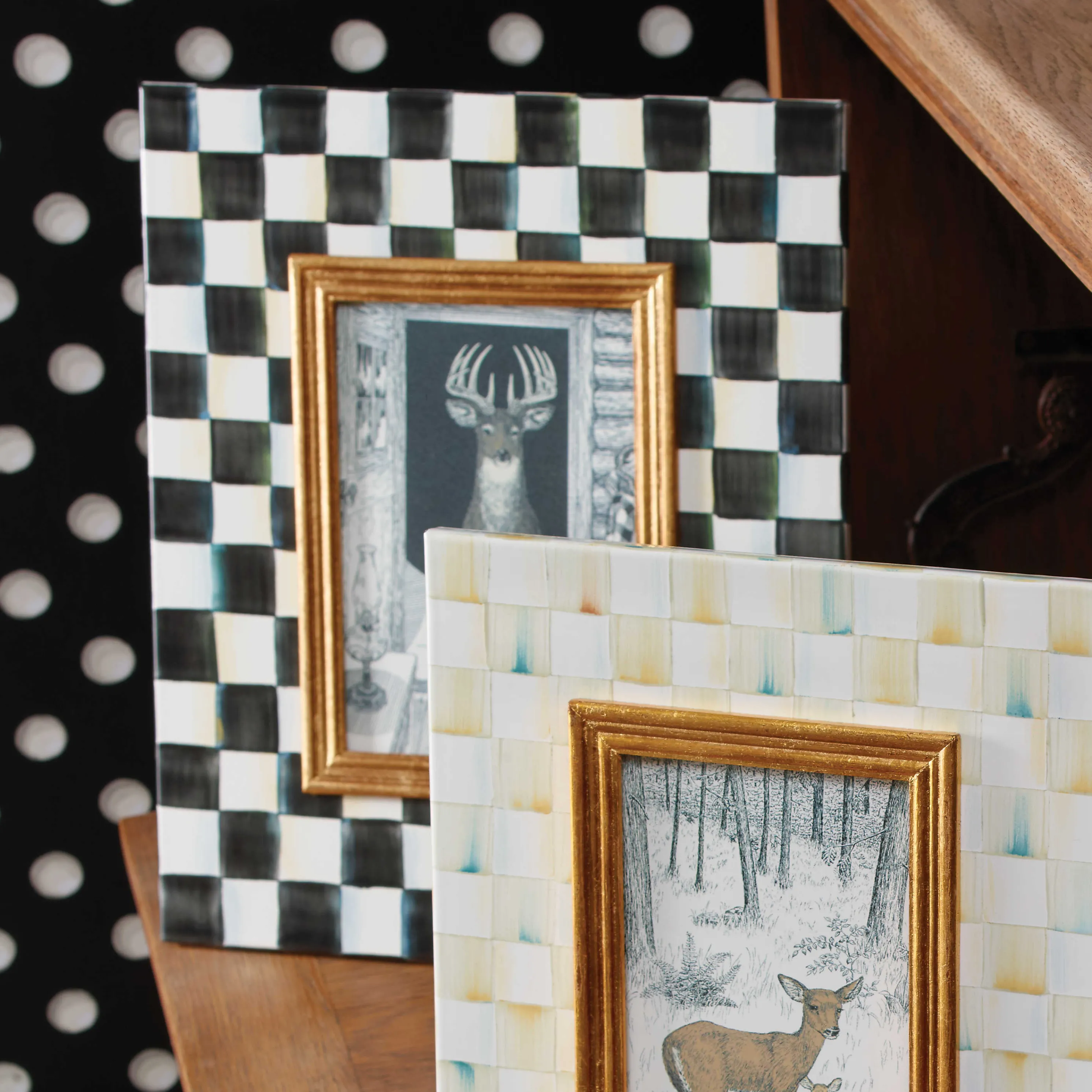 Courtly Check Enamel Frame - 5