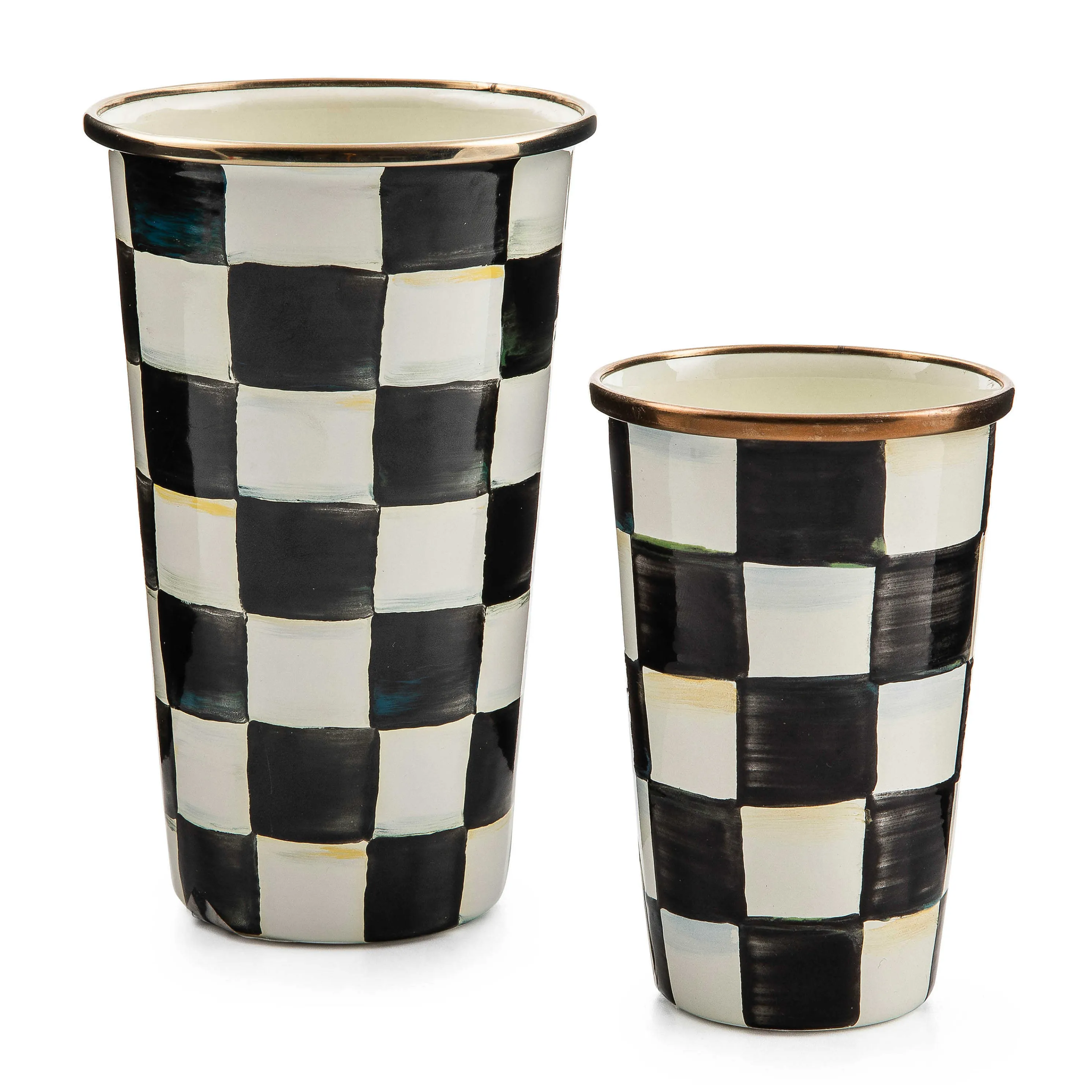 Courtly Check Enamel Tumbler - 10 Ounce
