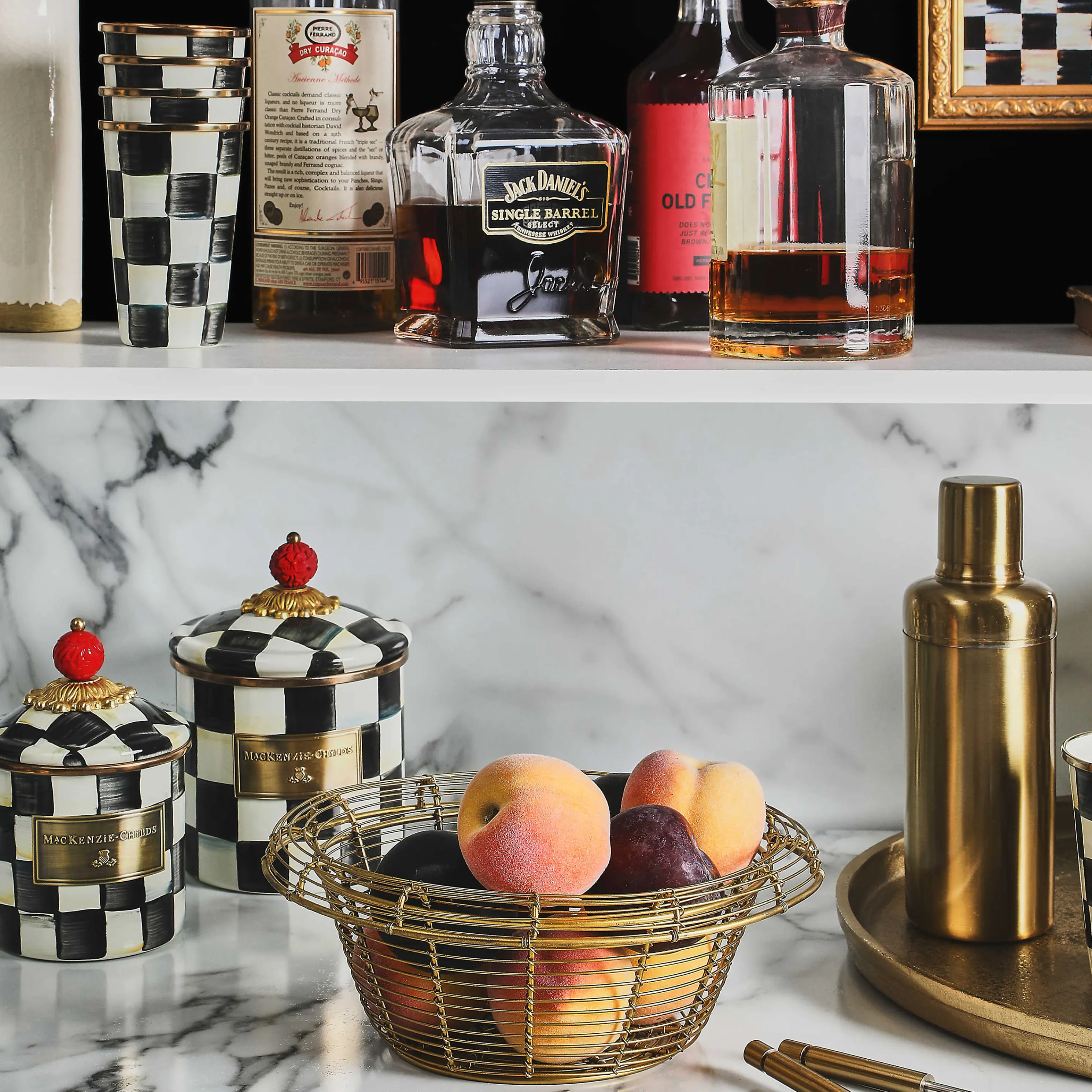 Courtly Check Enamel Tumbler - 10 Ounce