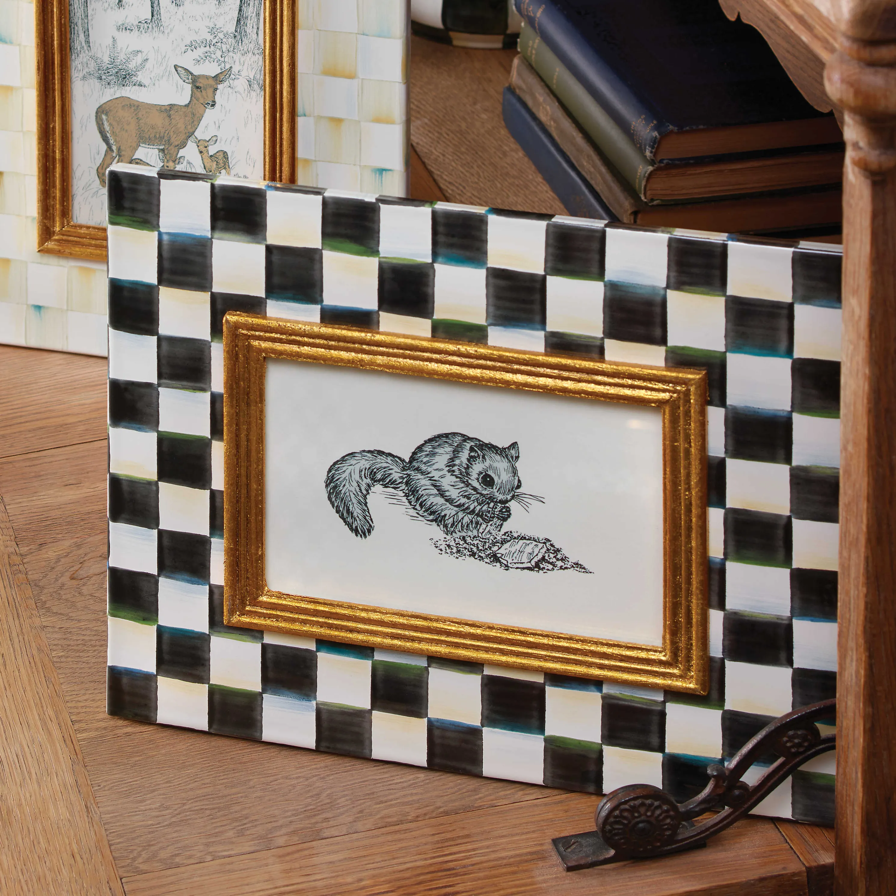 Courtly Check Enamel Frame - 4