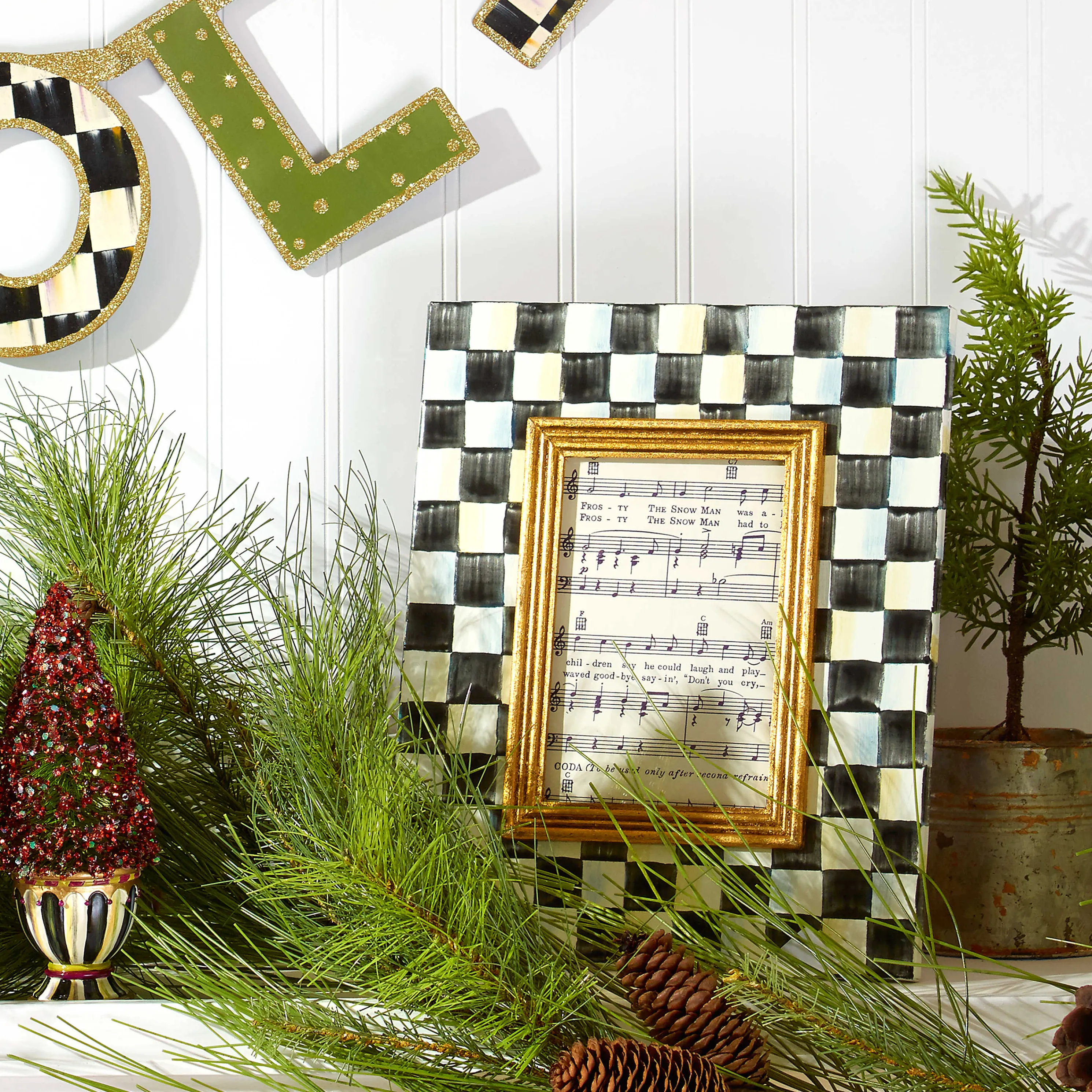 Courtly Check Enamel Frame - 4