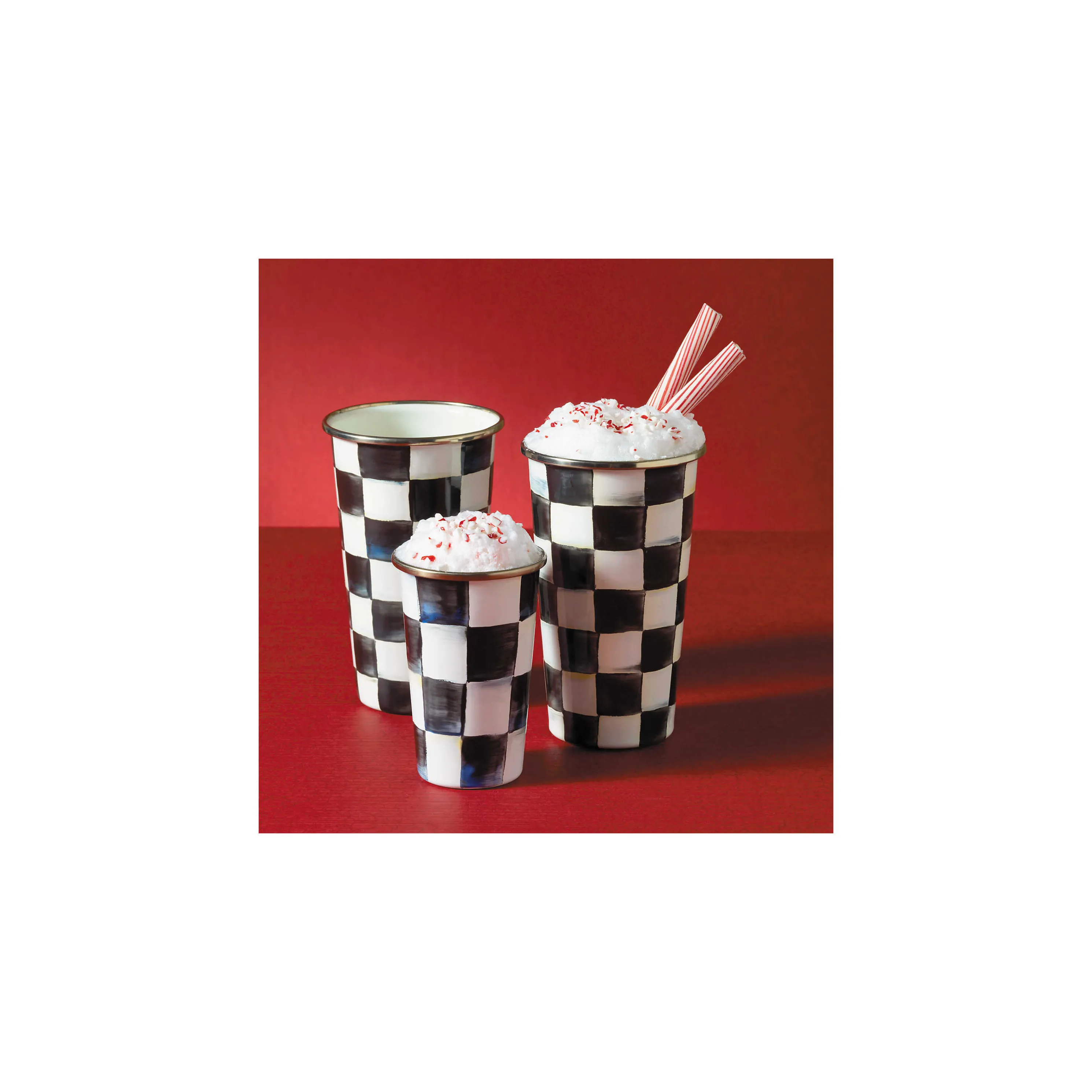 Courtly Check Enamel Tumbler - 20 Ounce