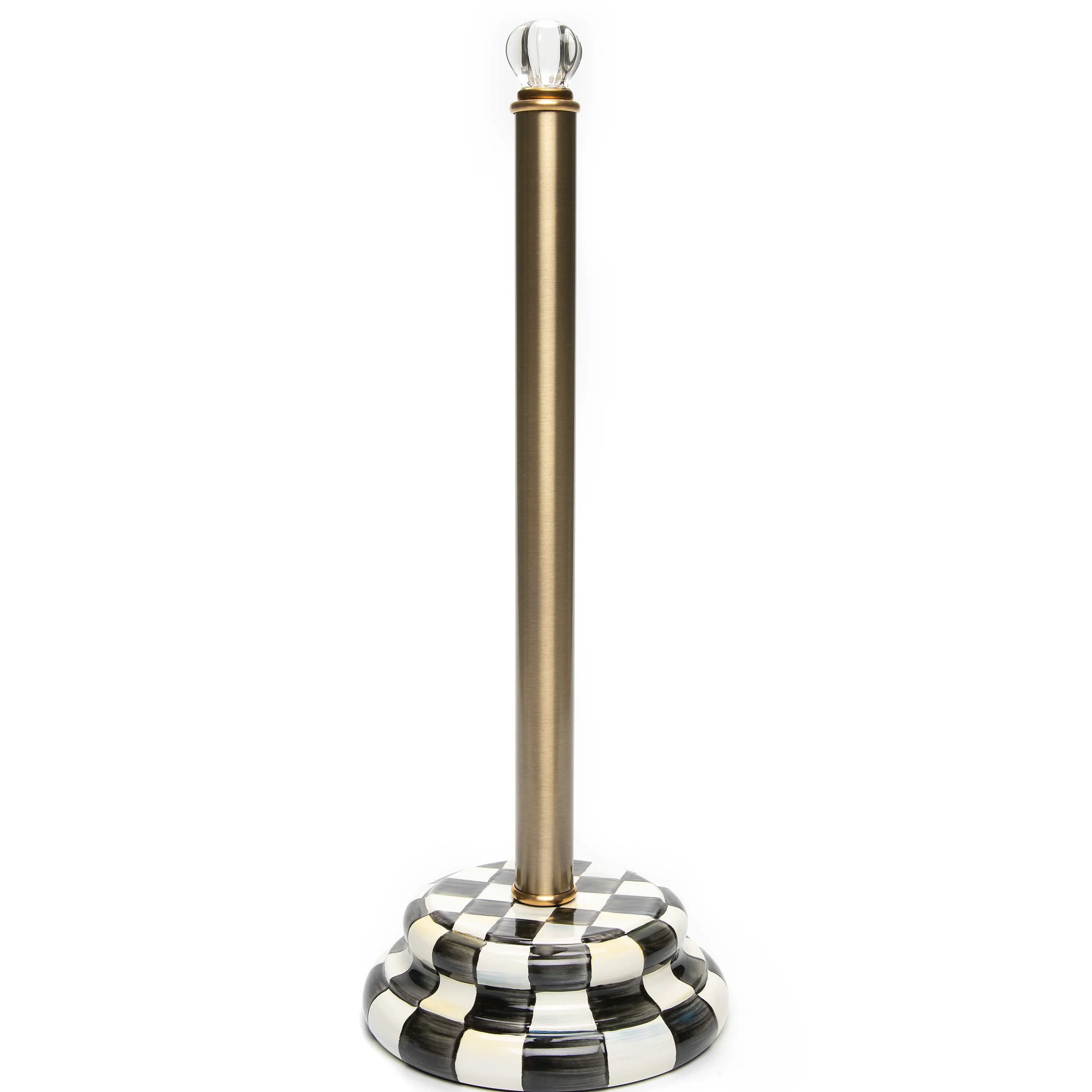 Courtly Check Enamel Toilet Tissue Storage