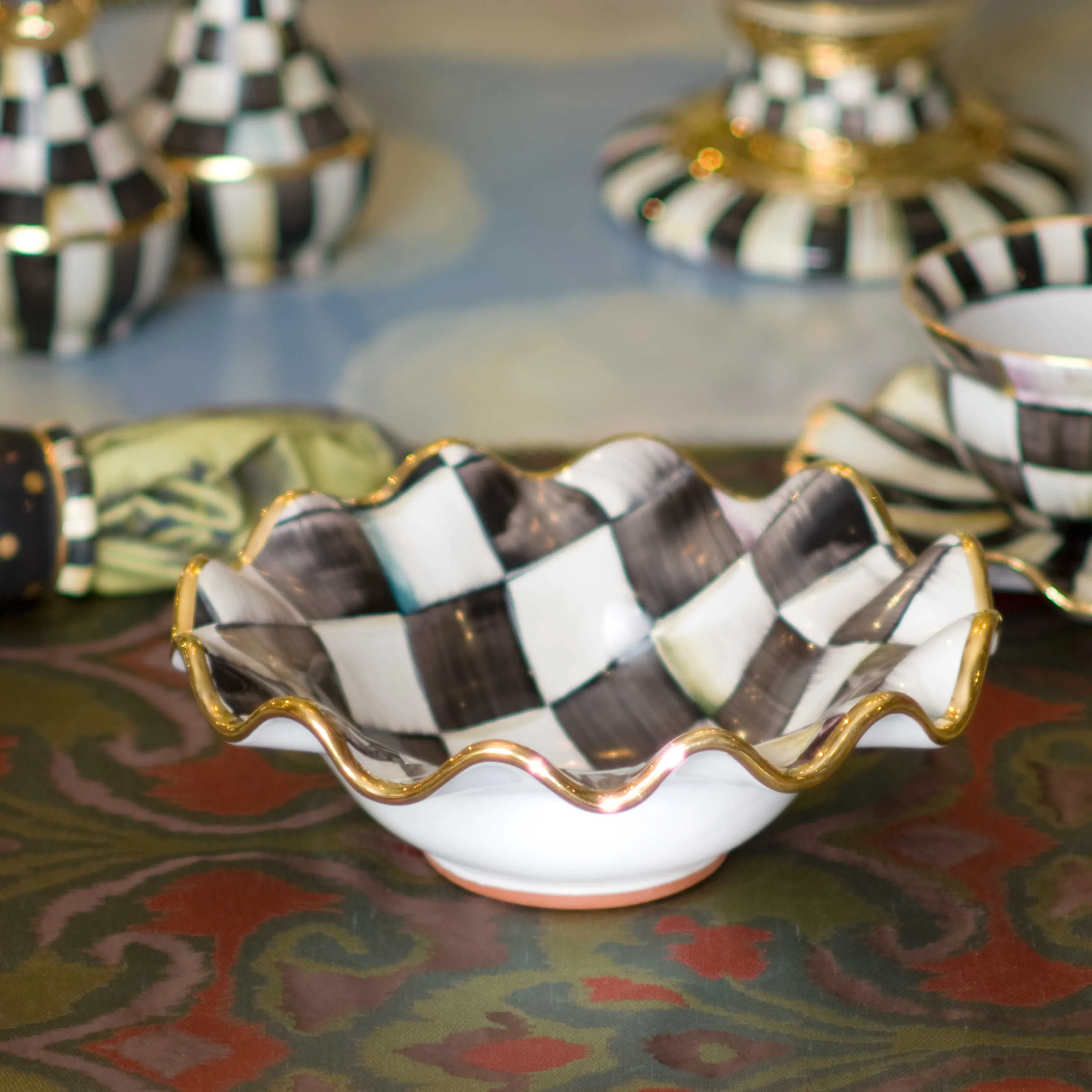 Courtly Check Fluted Breakfast Bowl