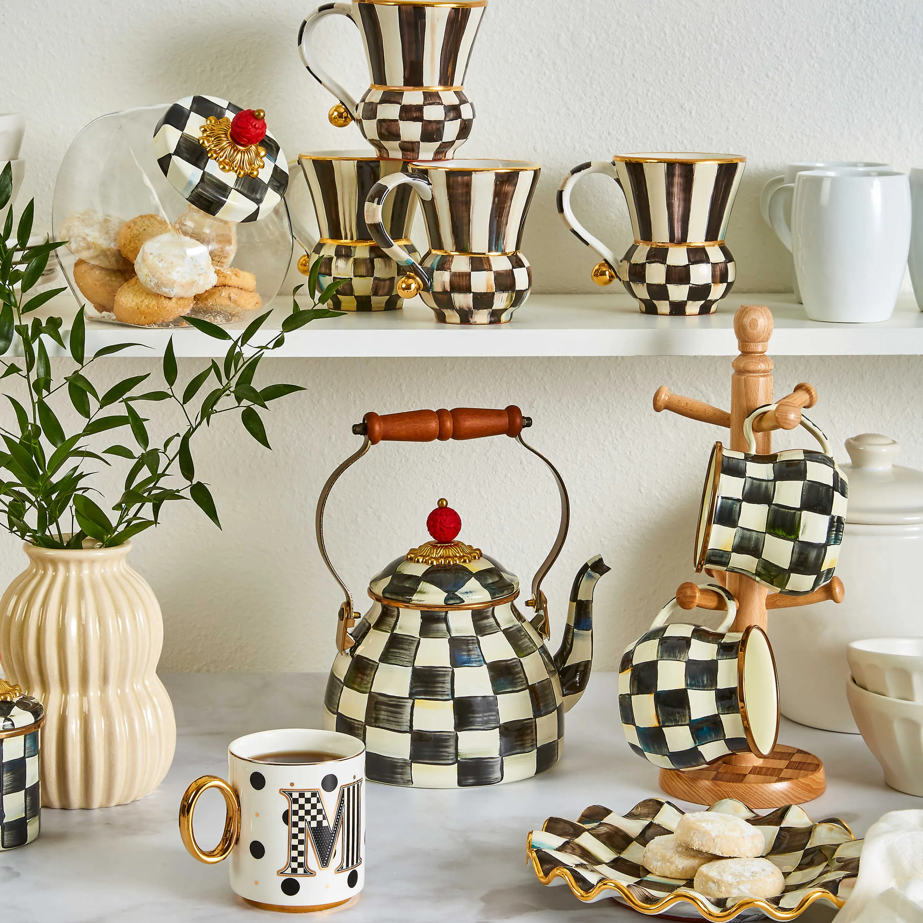 Courtly Check Fluted Dessert Plate