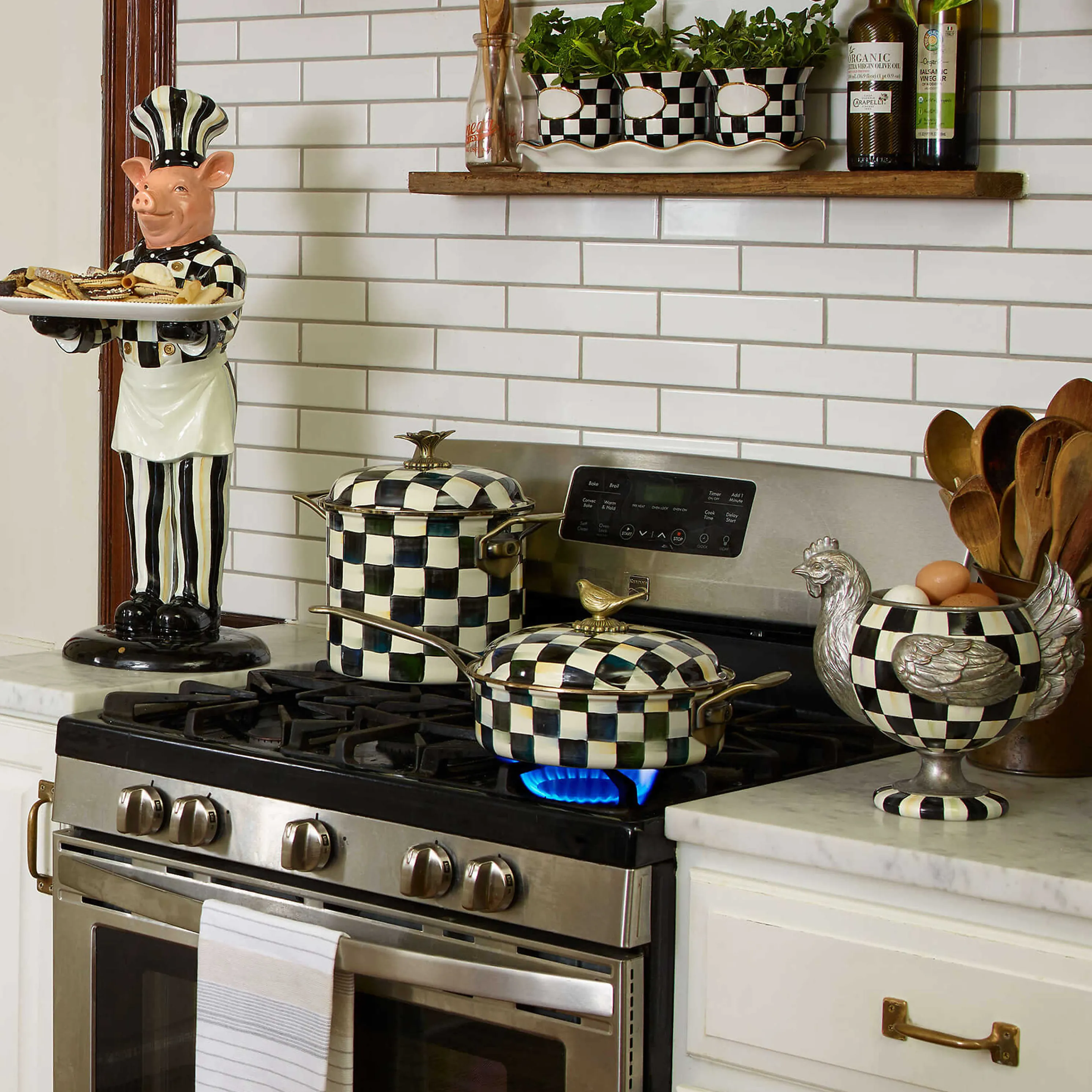 Courtly Check Herb Garden Set