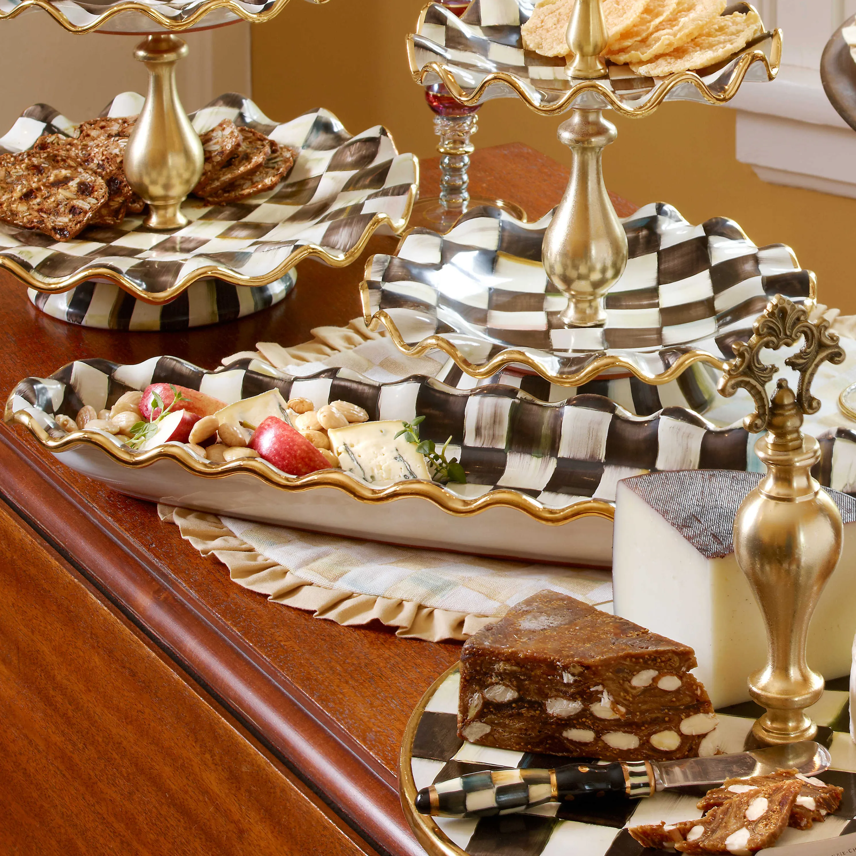 Courtly Check Hors D'Oeuvre Tray