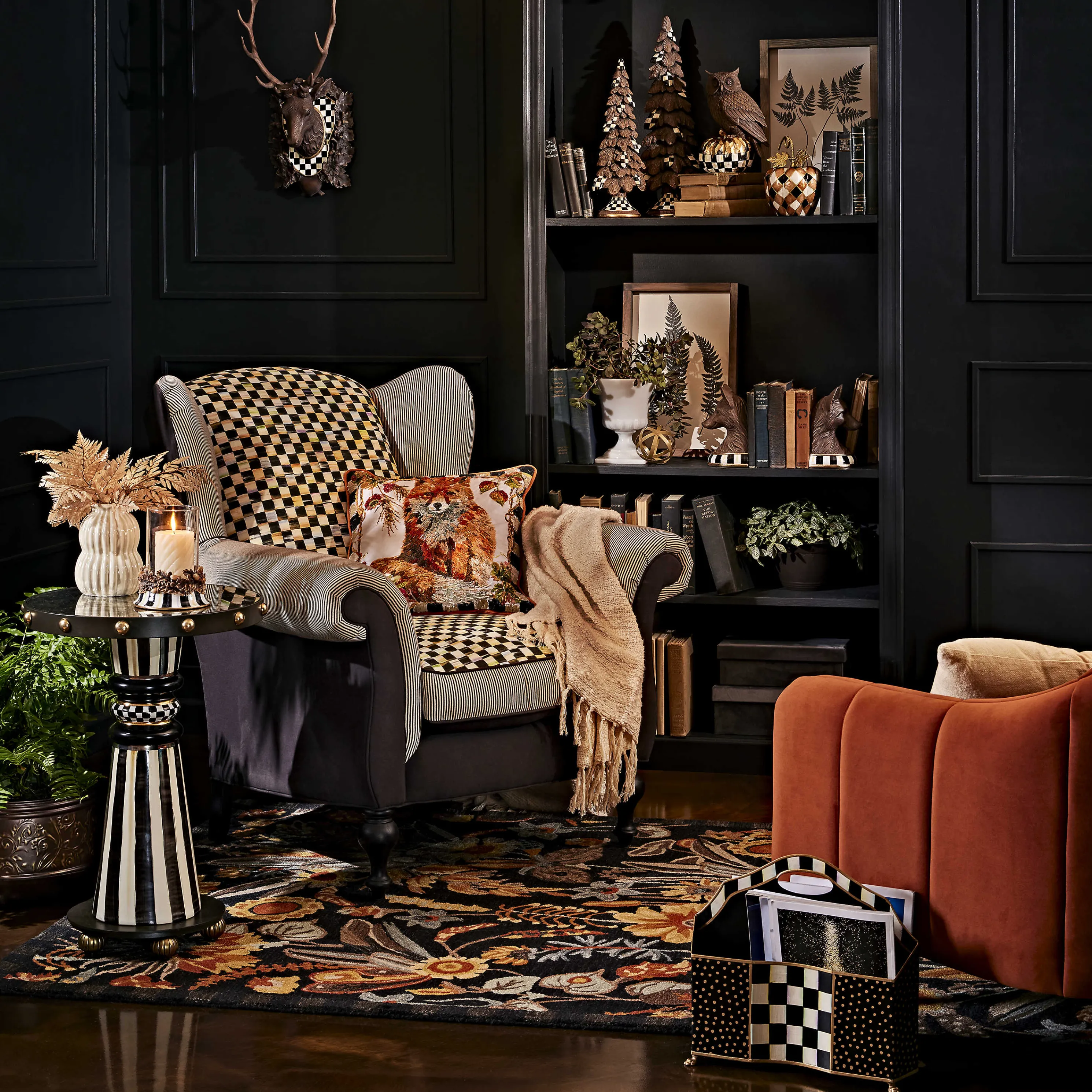 Courtly Check Magazine Holder