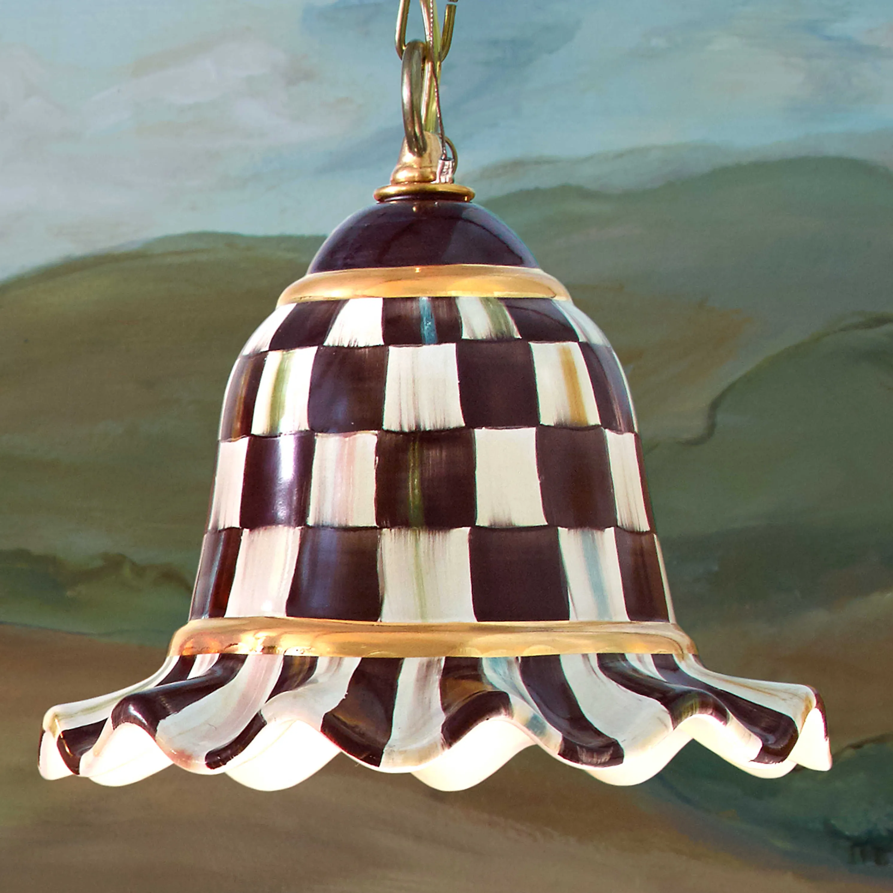 Courtly Check Pendant Lamp - Small