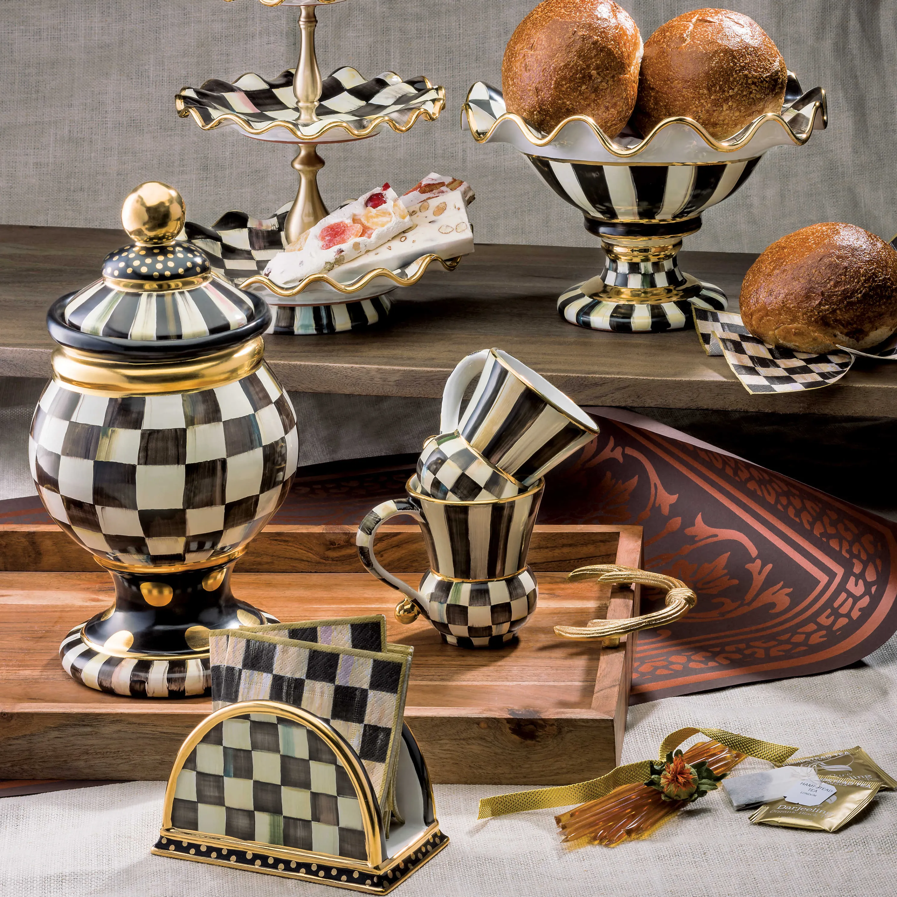 Courtly Check Serving Platter