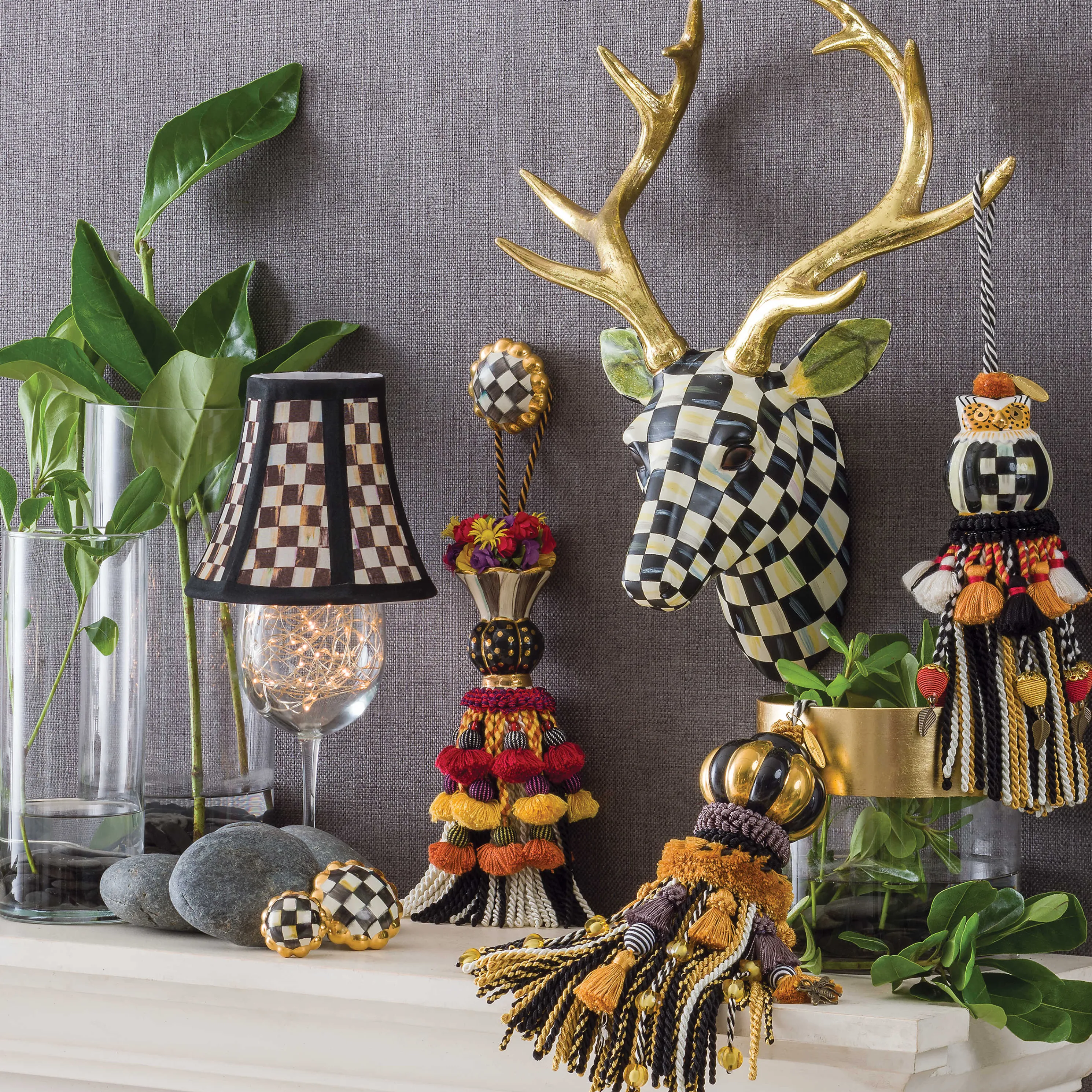 Courtly Check Shade - Chandelier