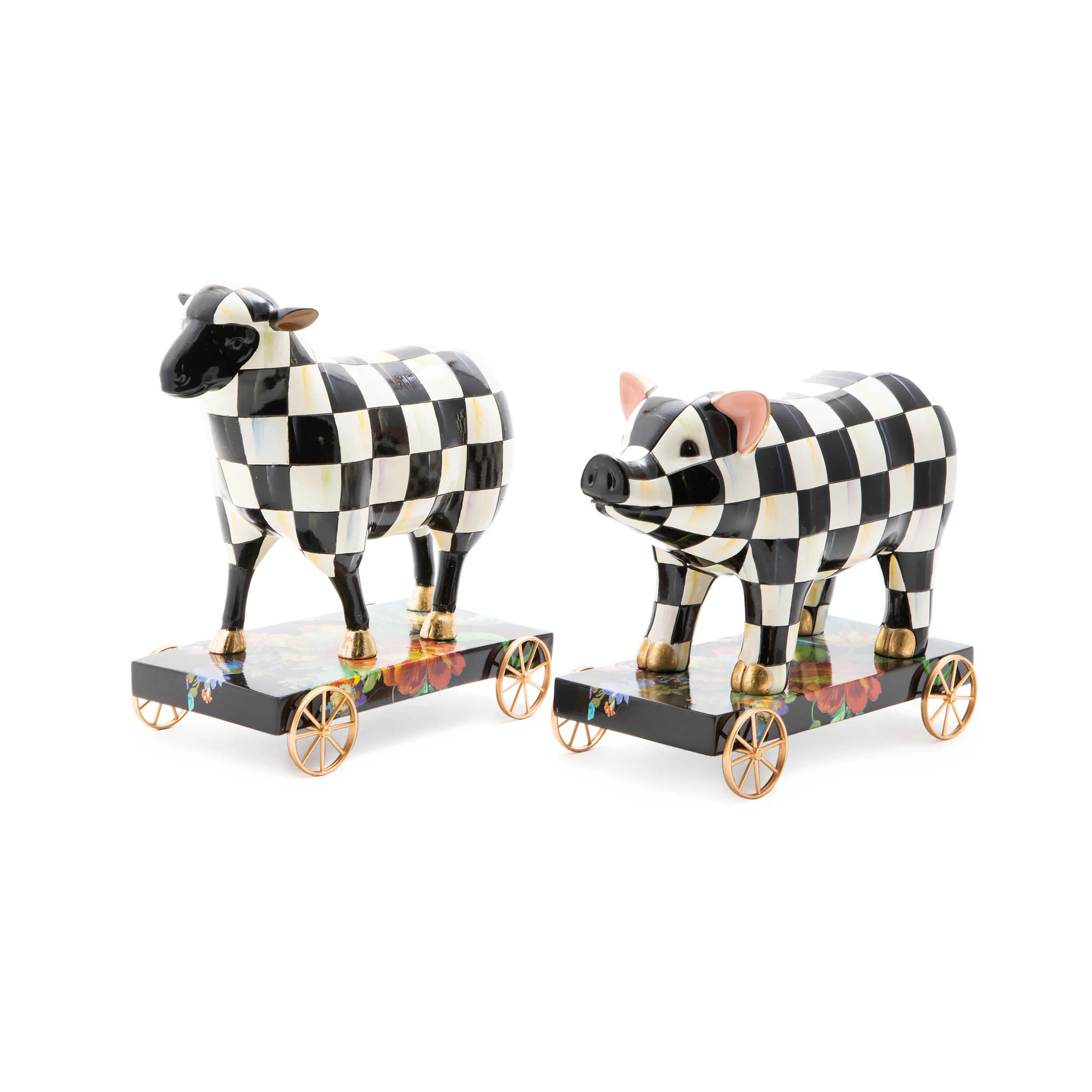 Courtly Check Sheep On Parade Decor