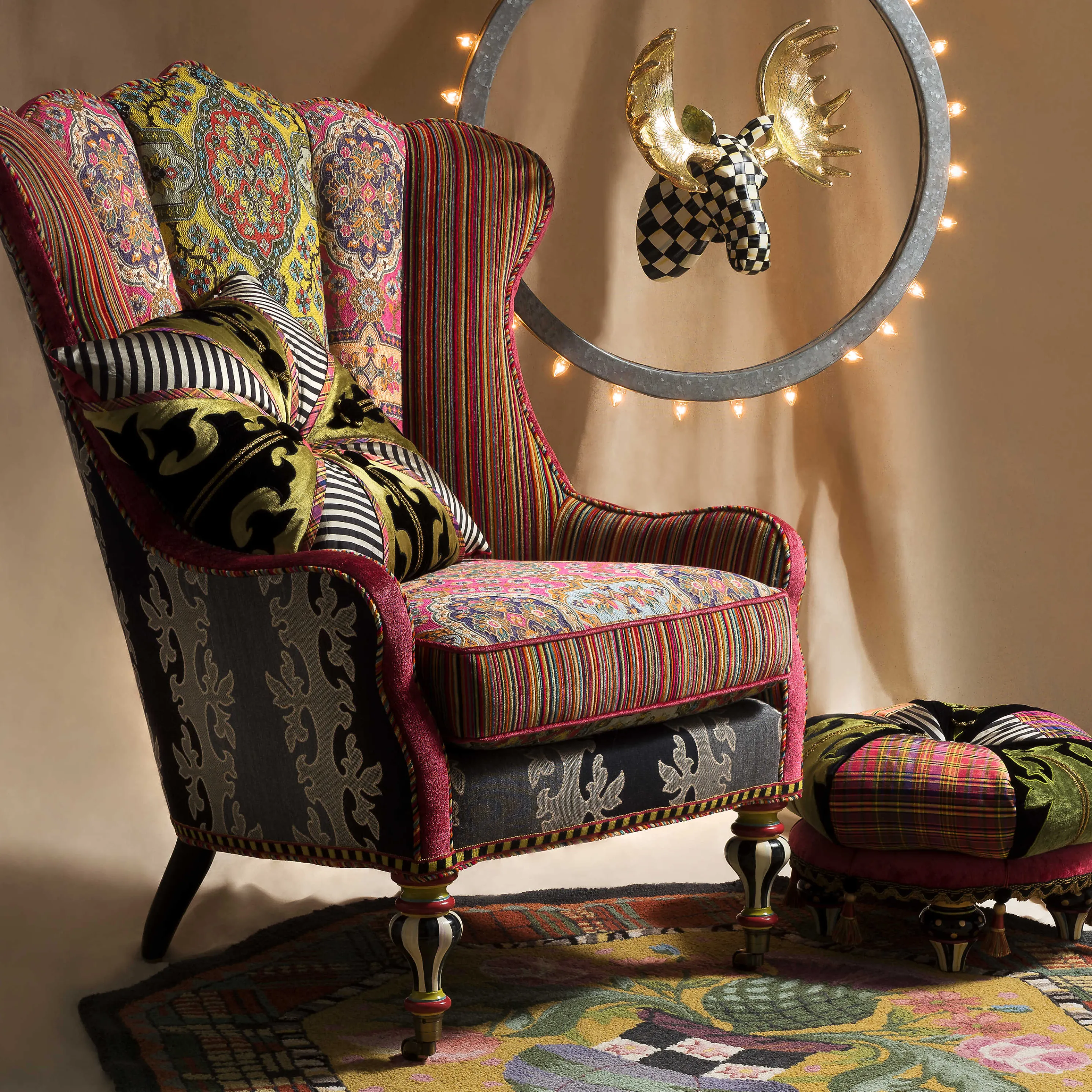 Courtly Check Small Moose