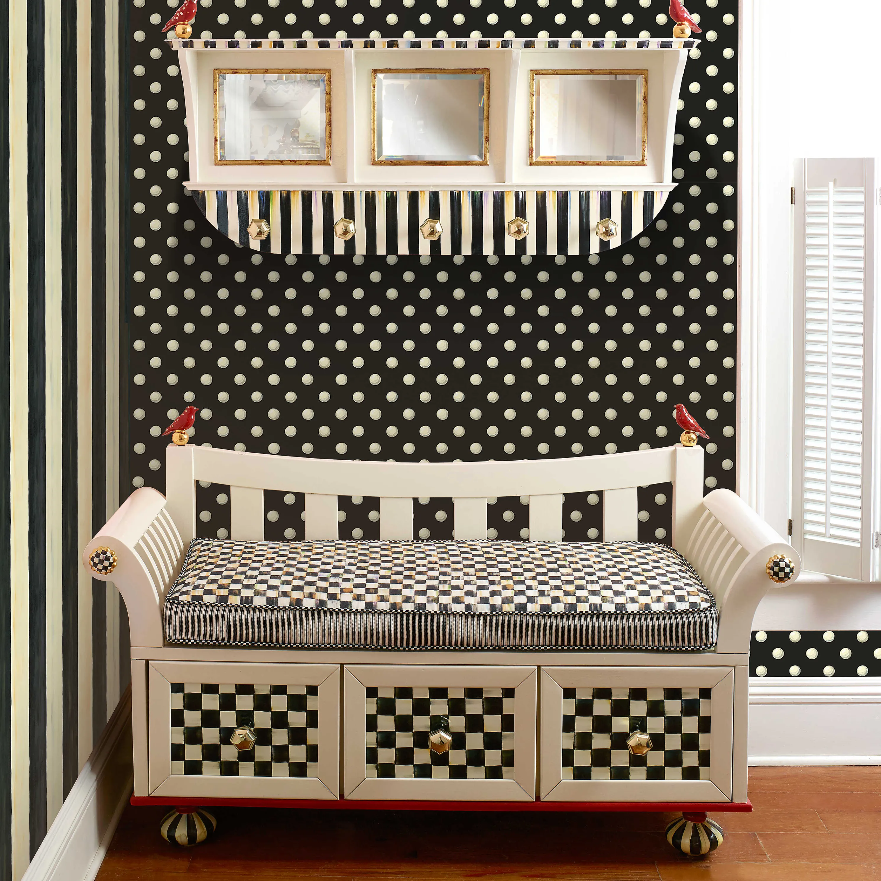 Courtly Stripe Wallpaper