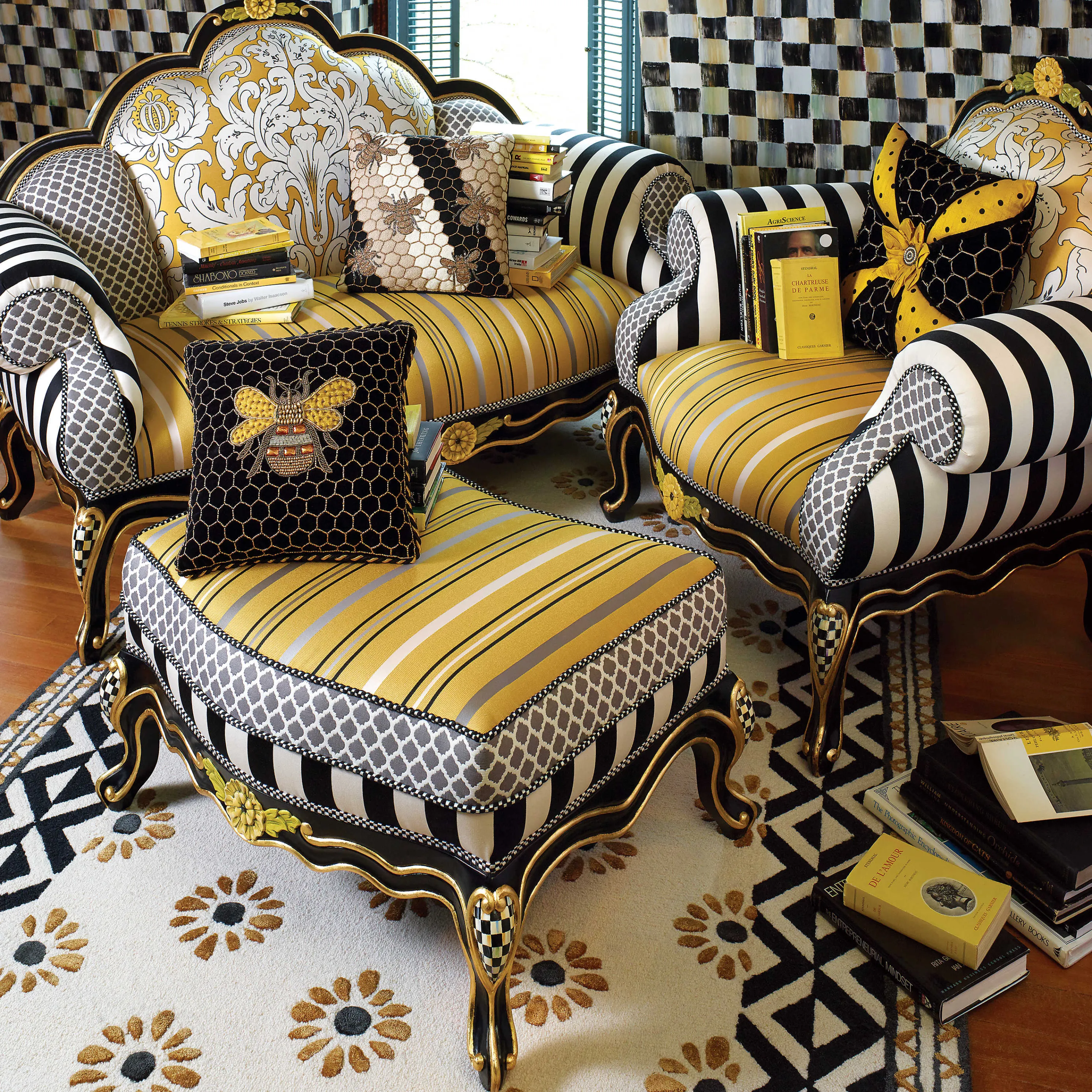 Crazy Daisy Rug - 5' X 8'