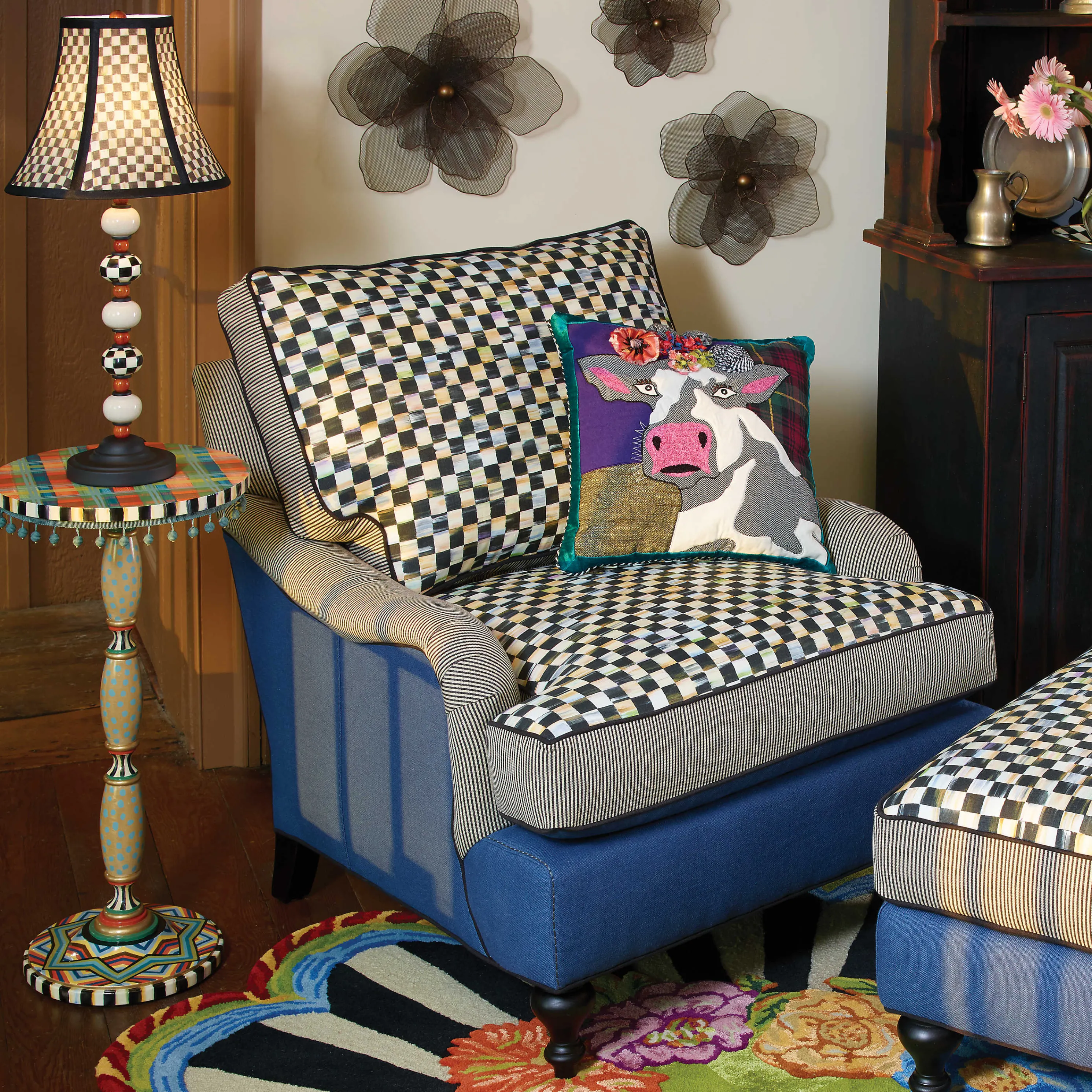 Cutting Garden Rug - 6' Round