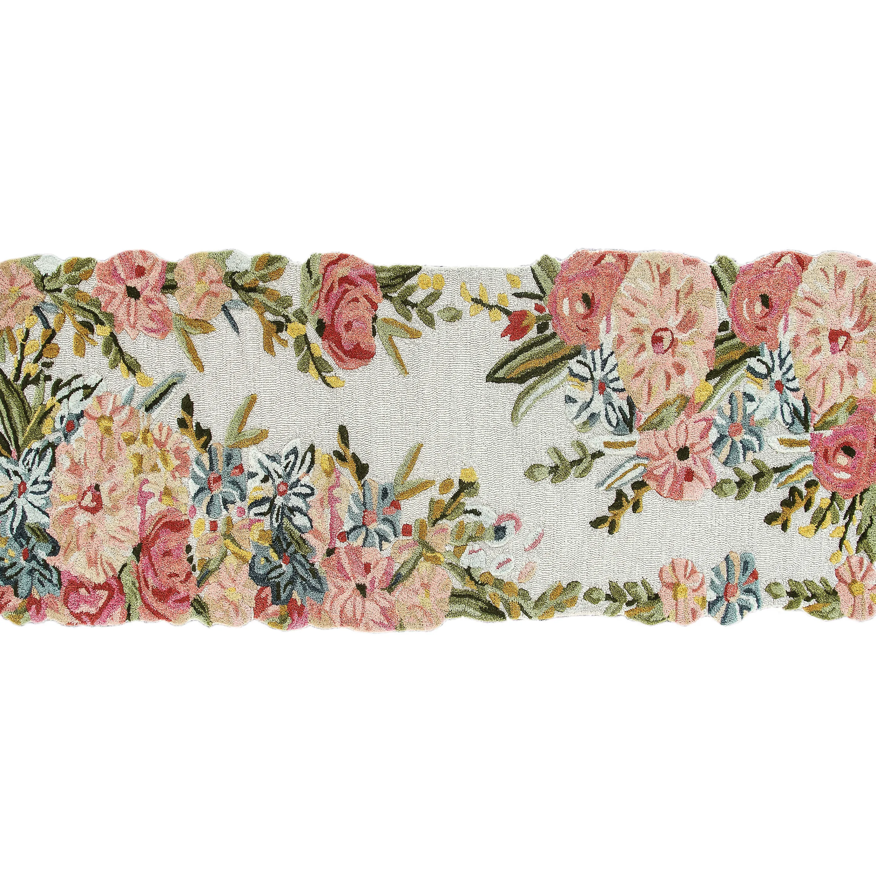 Flower Garden Rug - 2'6" X 8' Runner