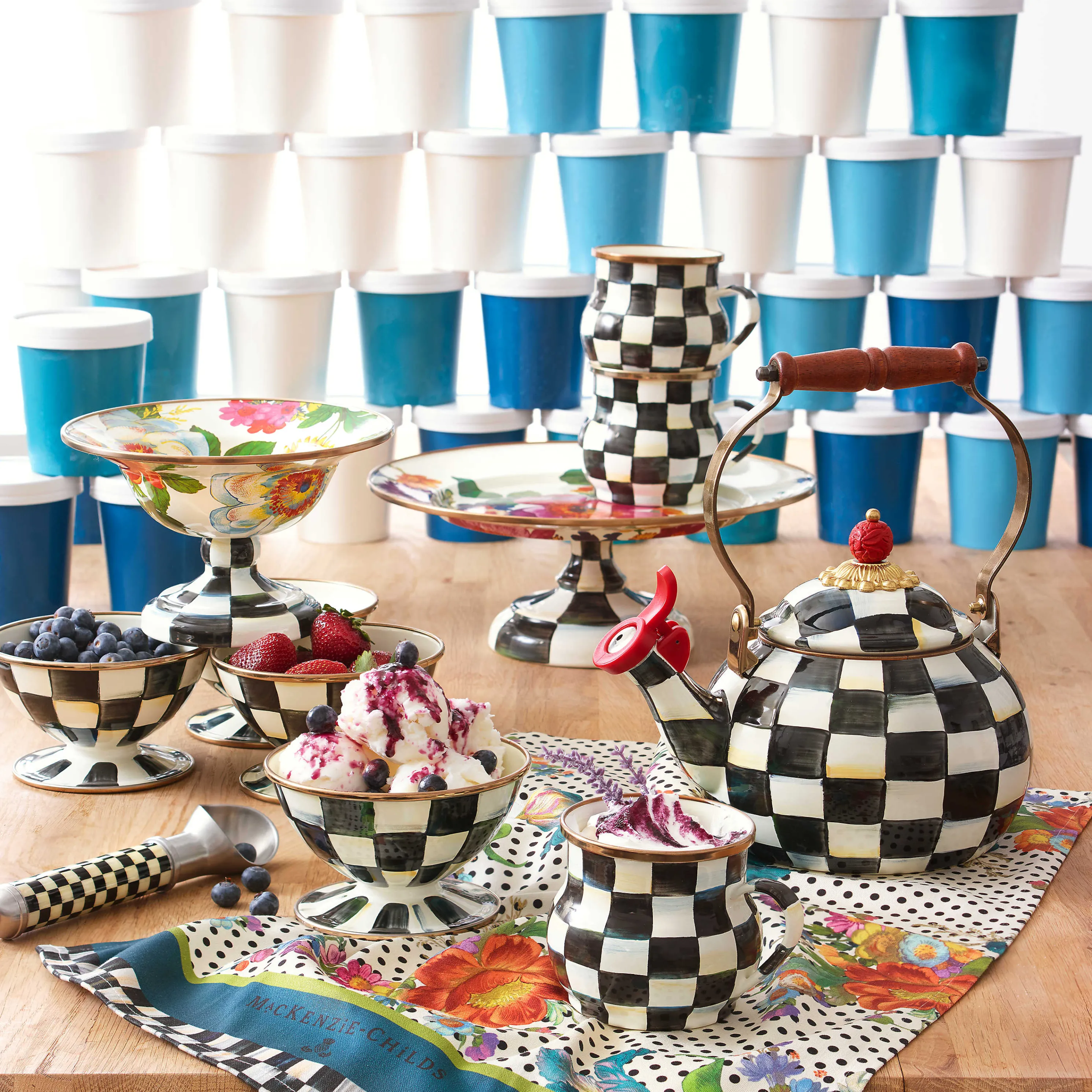 Flower Market Dish Towel