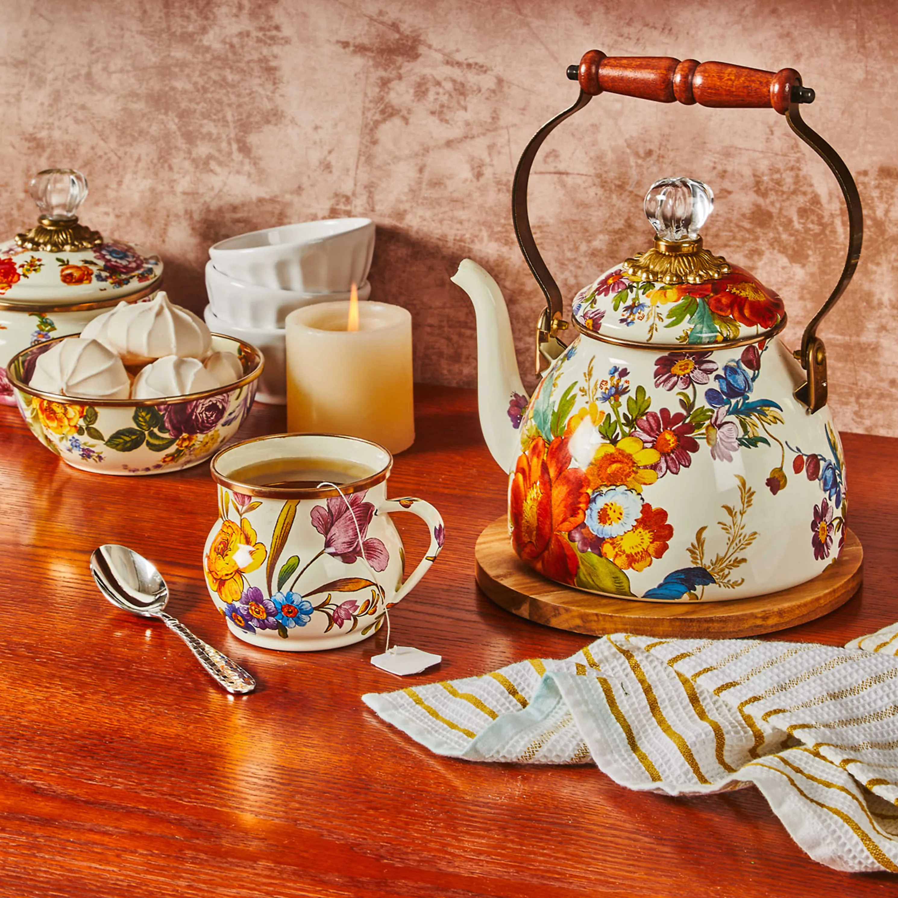 Flower Market Everyday Bowl - White