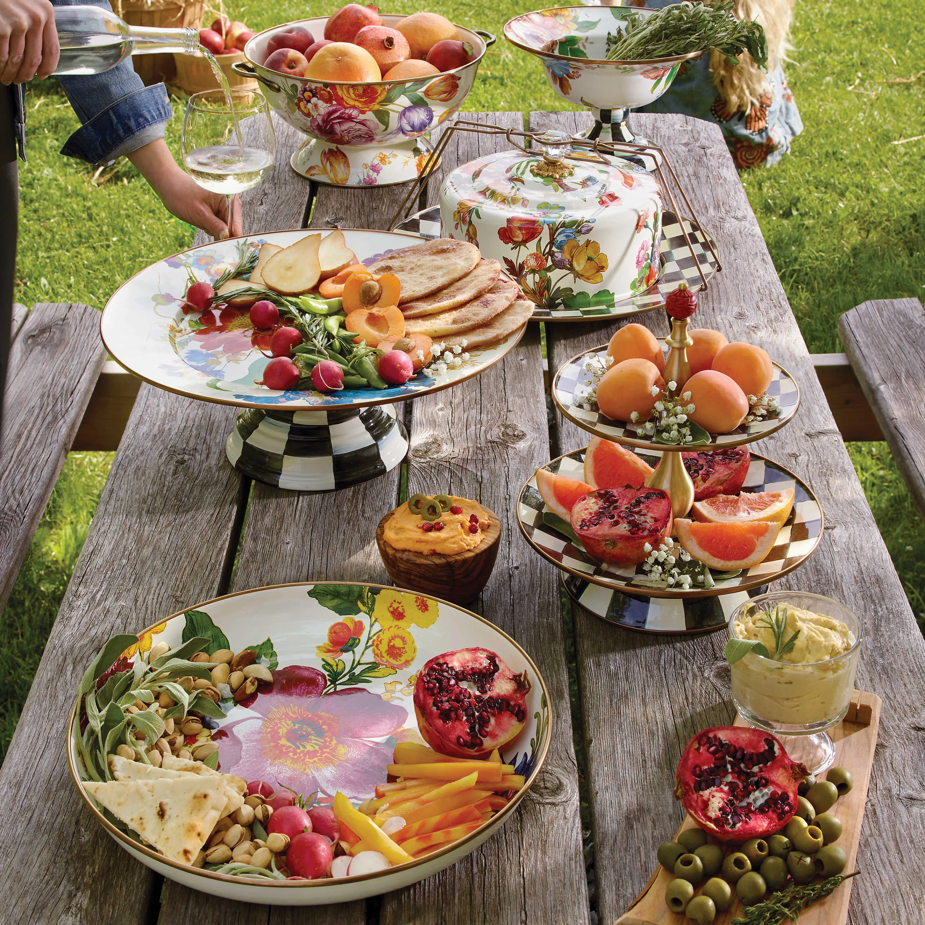 Flower Market Everything Bowl - White