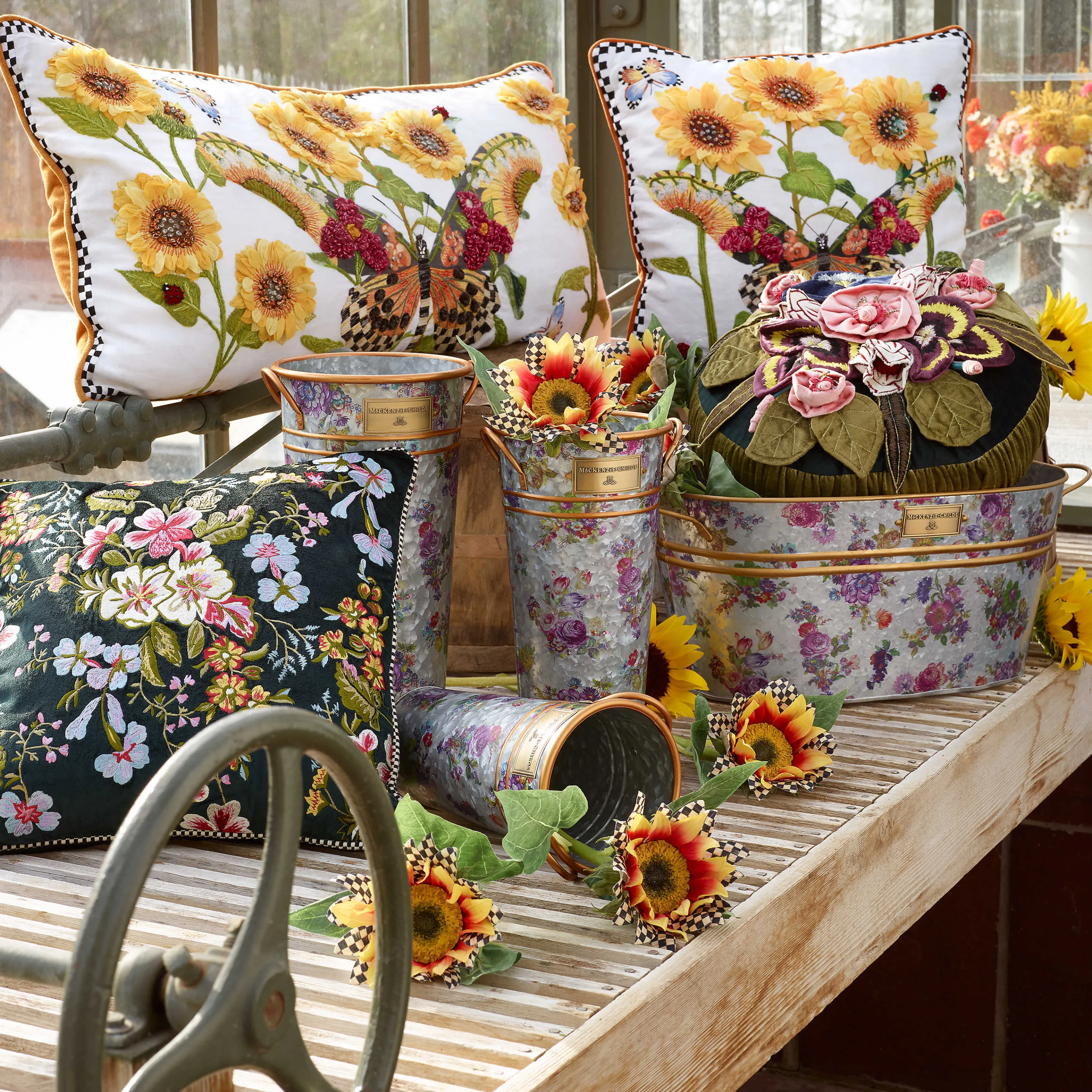 Flower Market Galvanized Beverage Bucket