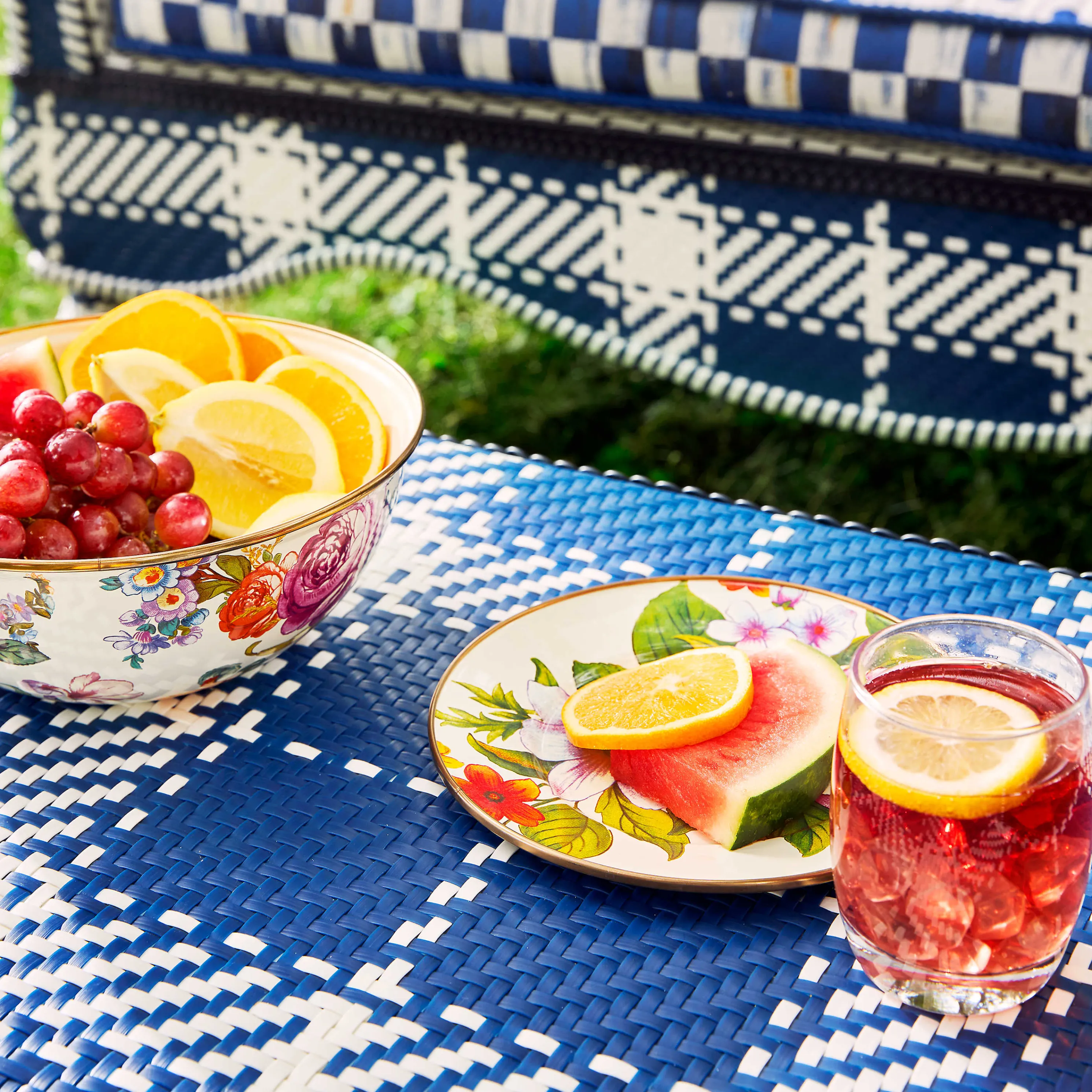 Flower Market Large Everyday Bowl - White