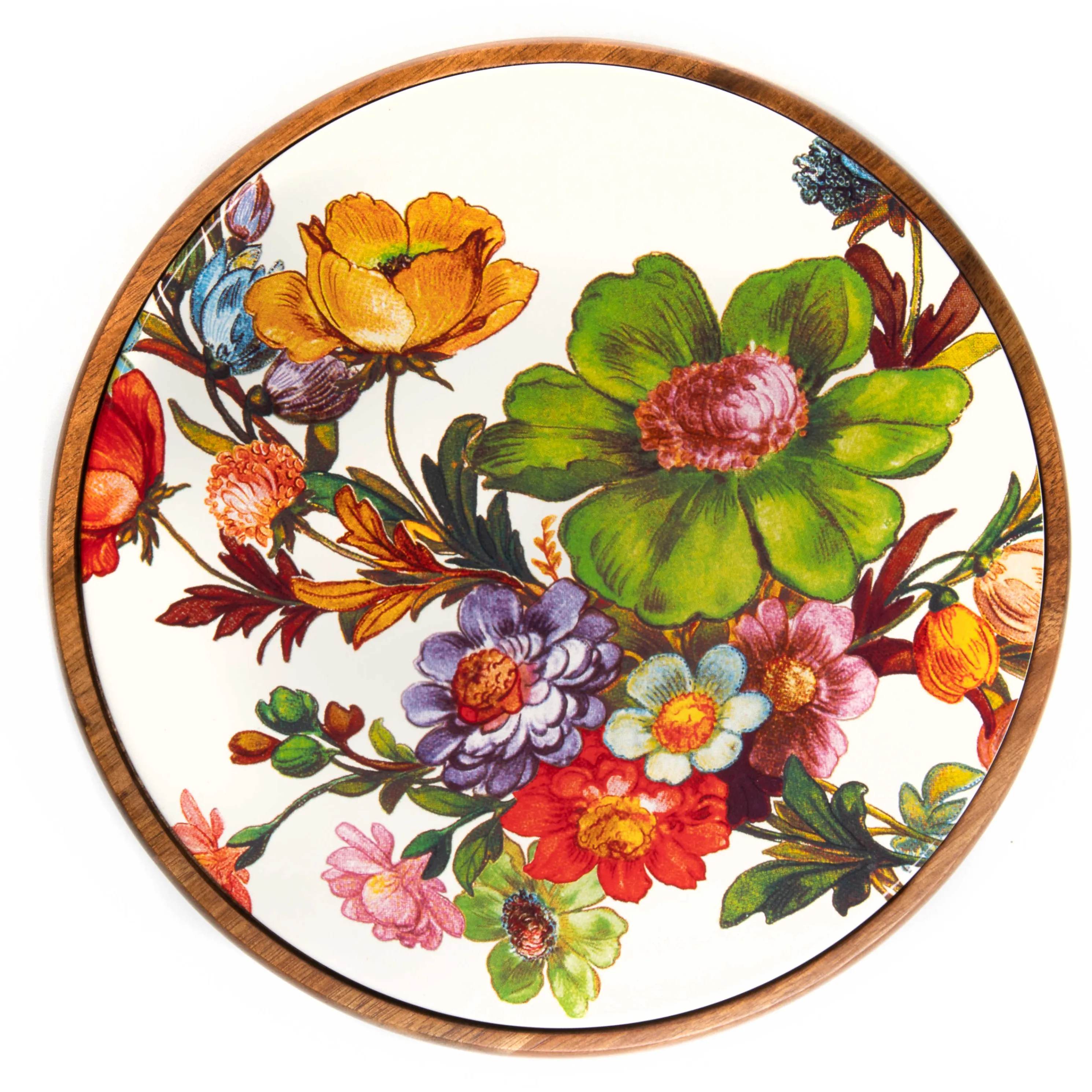 Flower Market Large Trivet - White