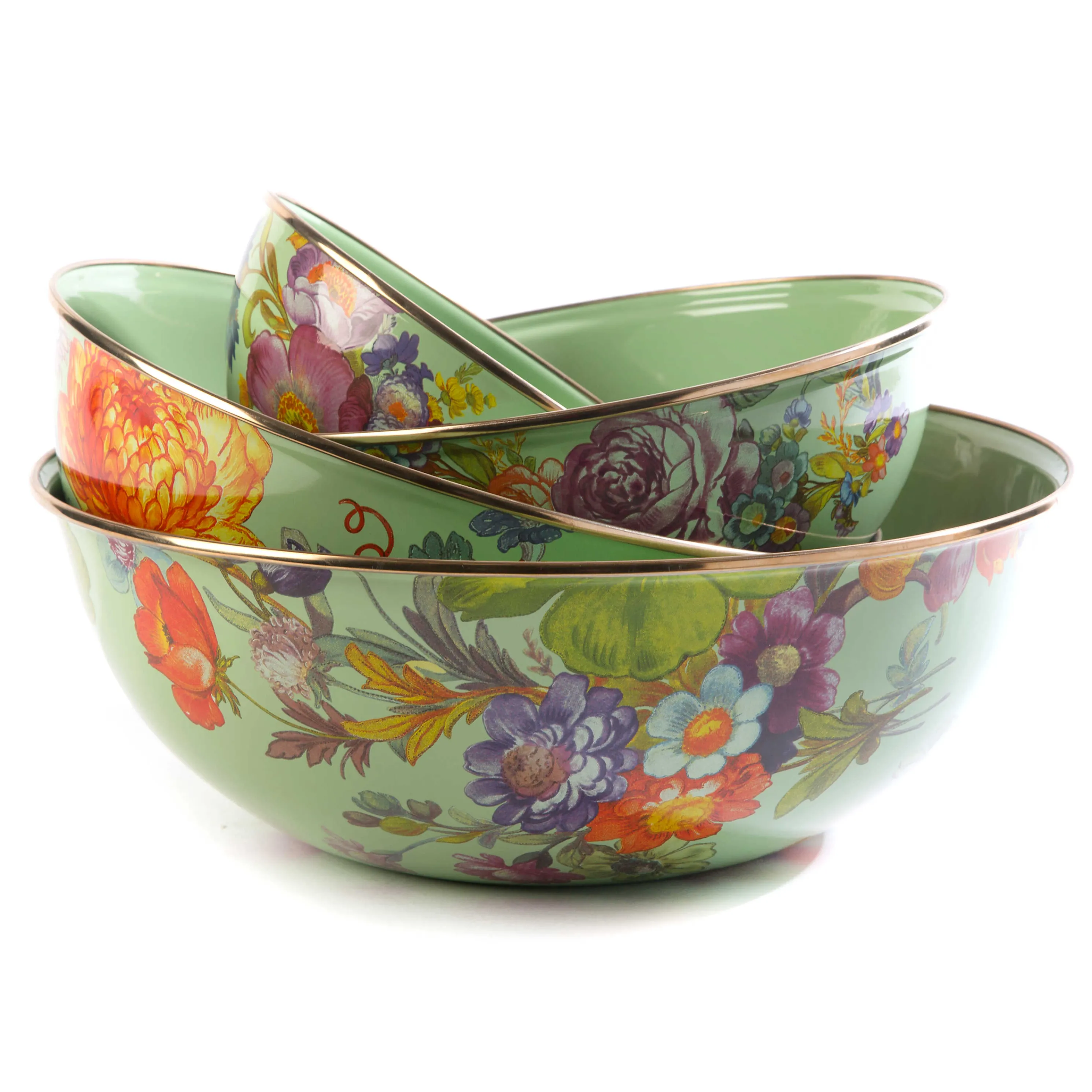 Flower Market Large Everyday Bowl - Green