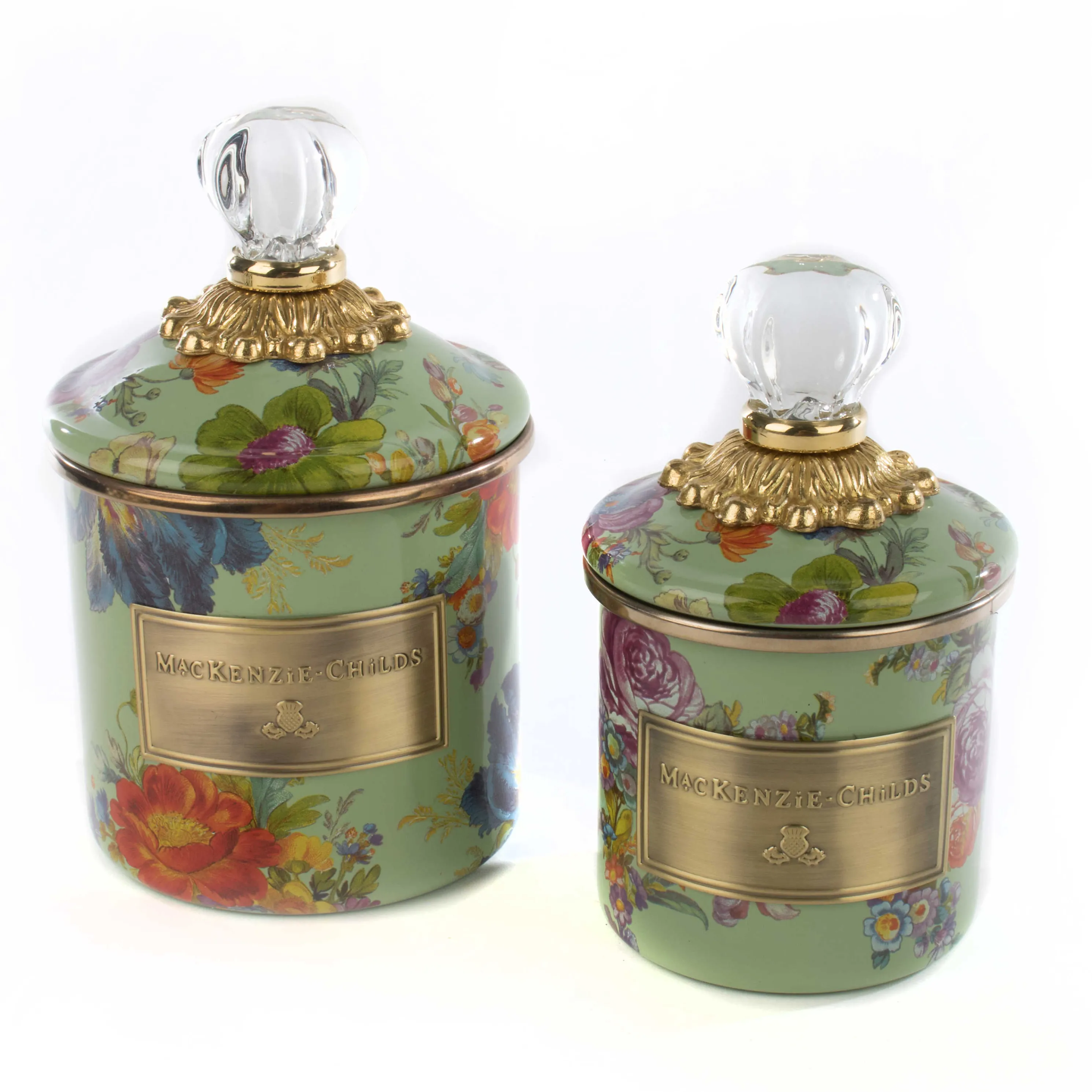 Flower Market Mini Canister - Green