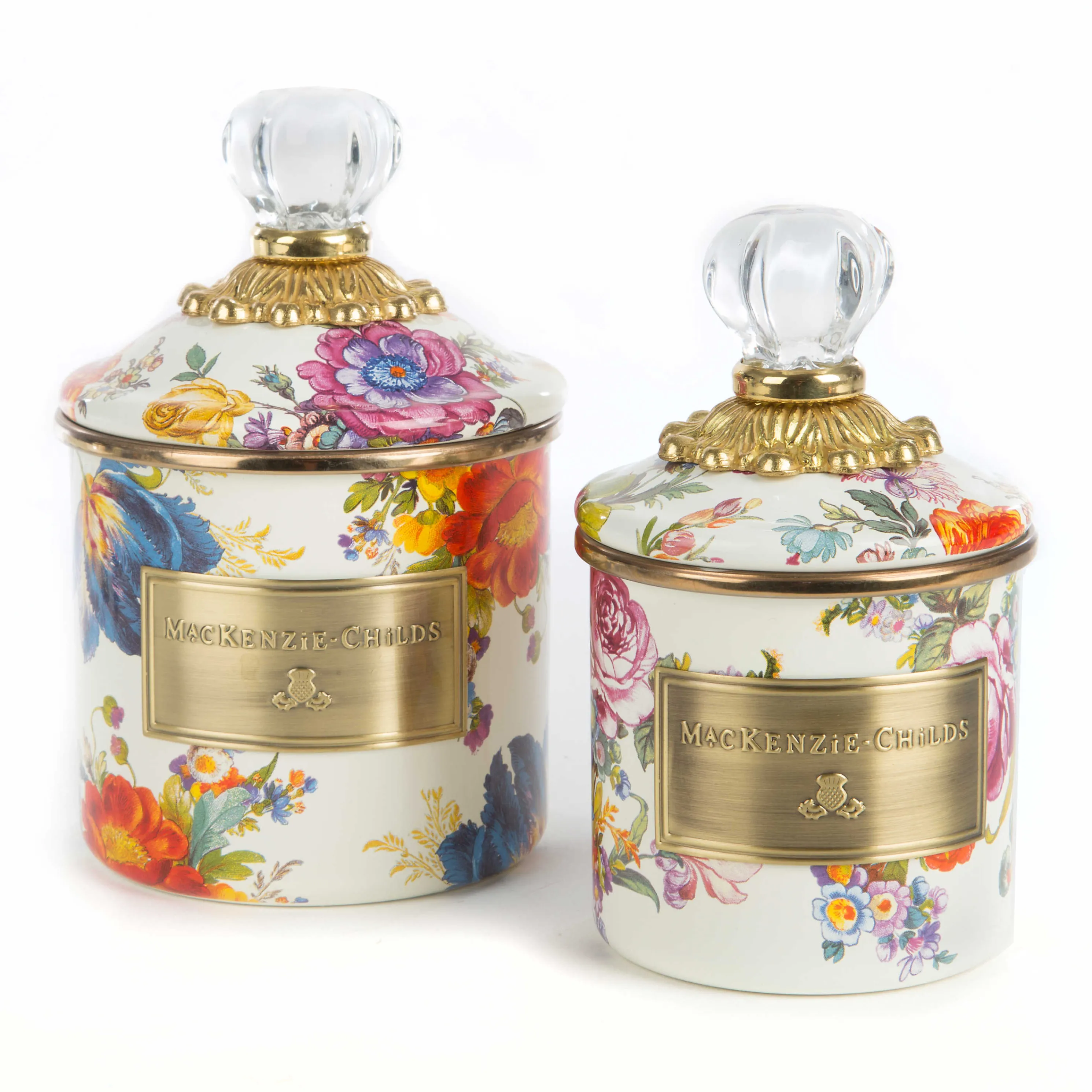 Flower Market Mini Canister - White