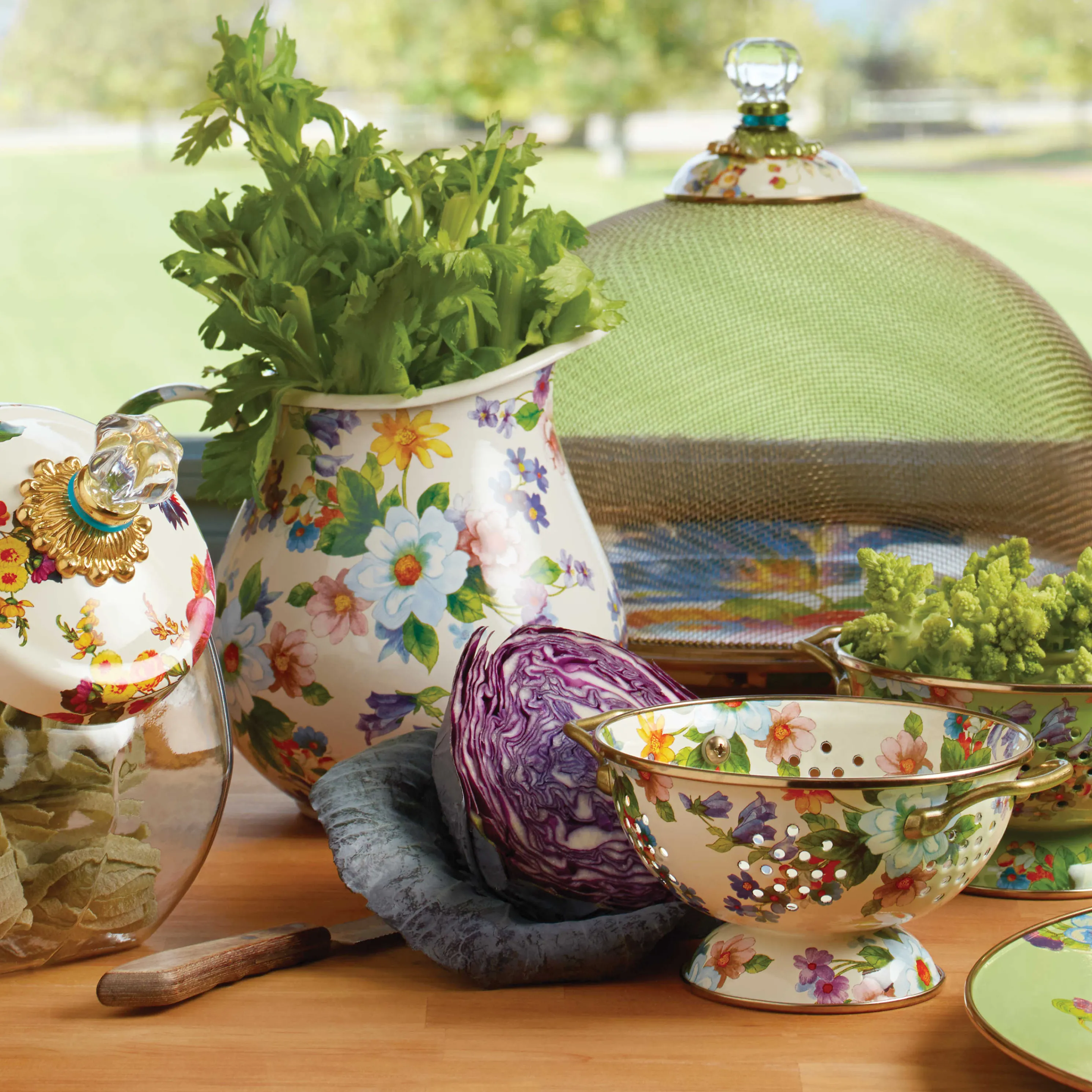 Flower Market Pitcher - White