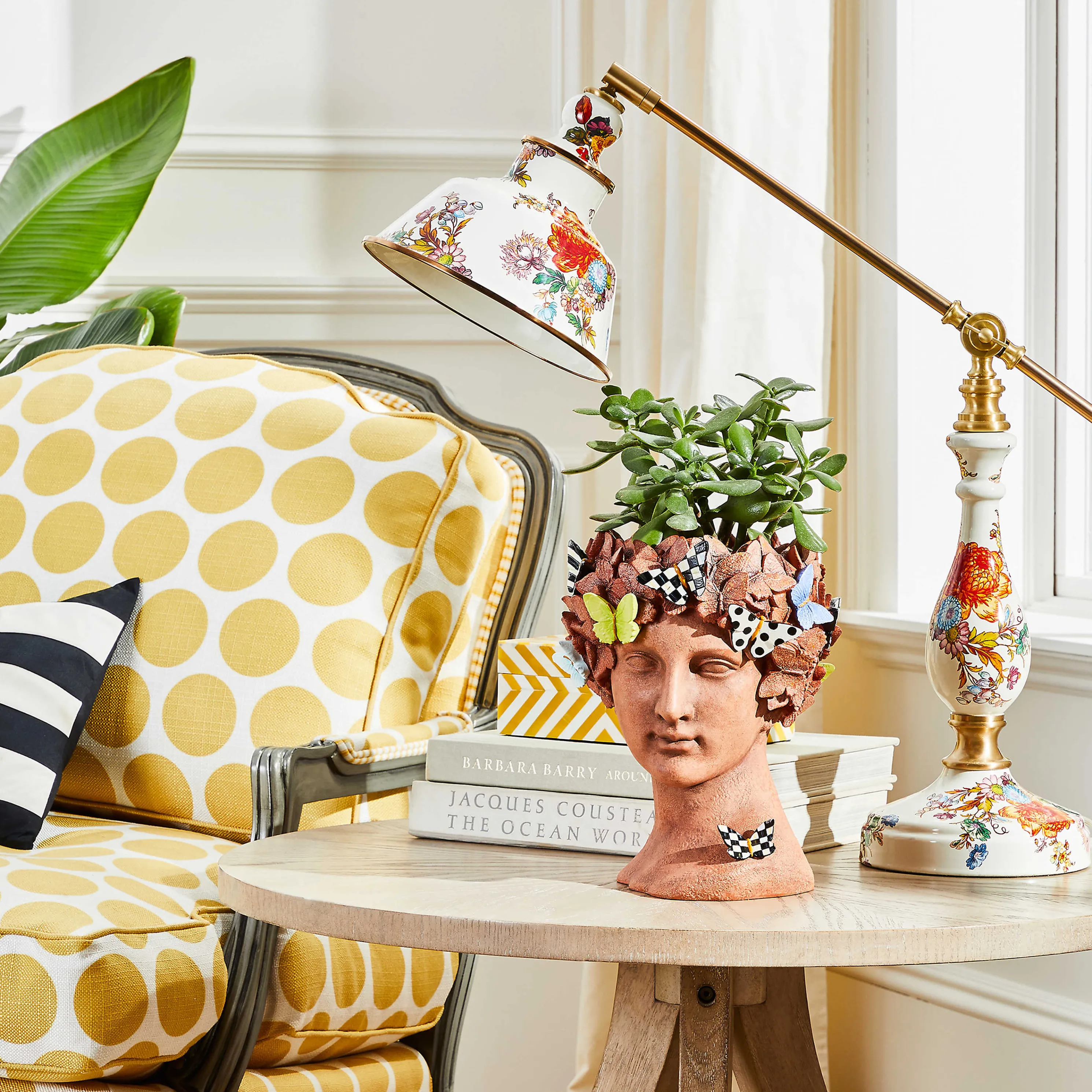 Flower Market Reading Table Lamp