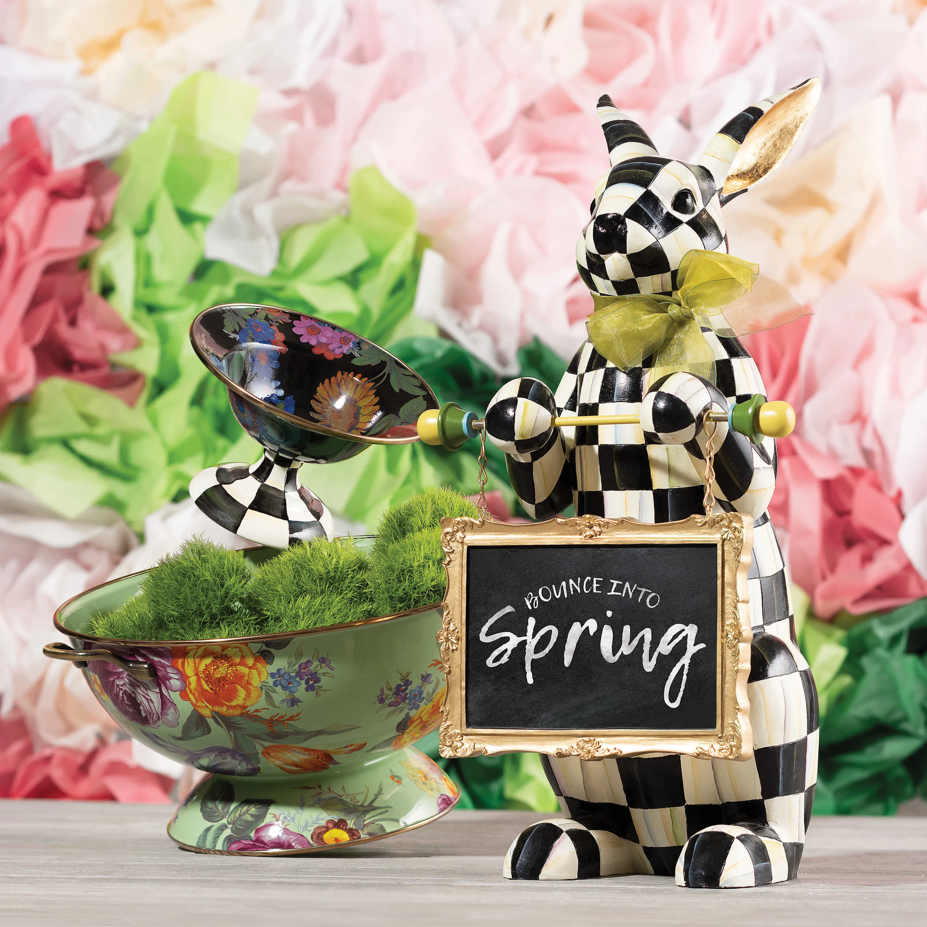 Flower Market Small Compote - Black