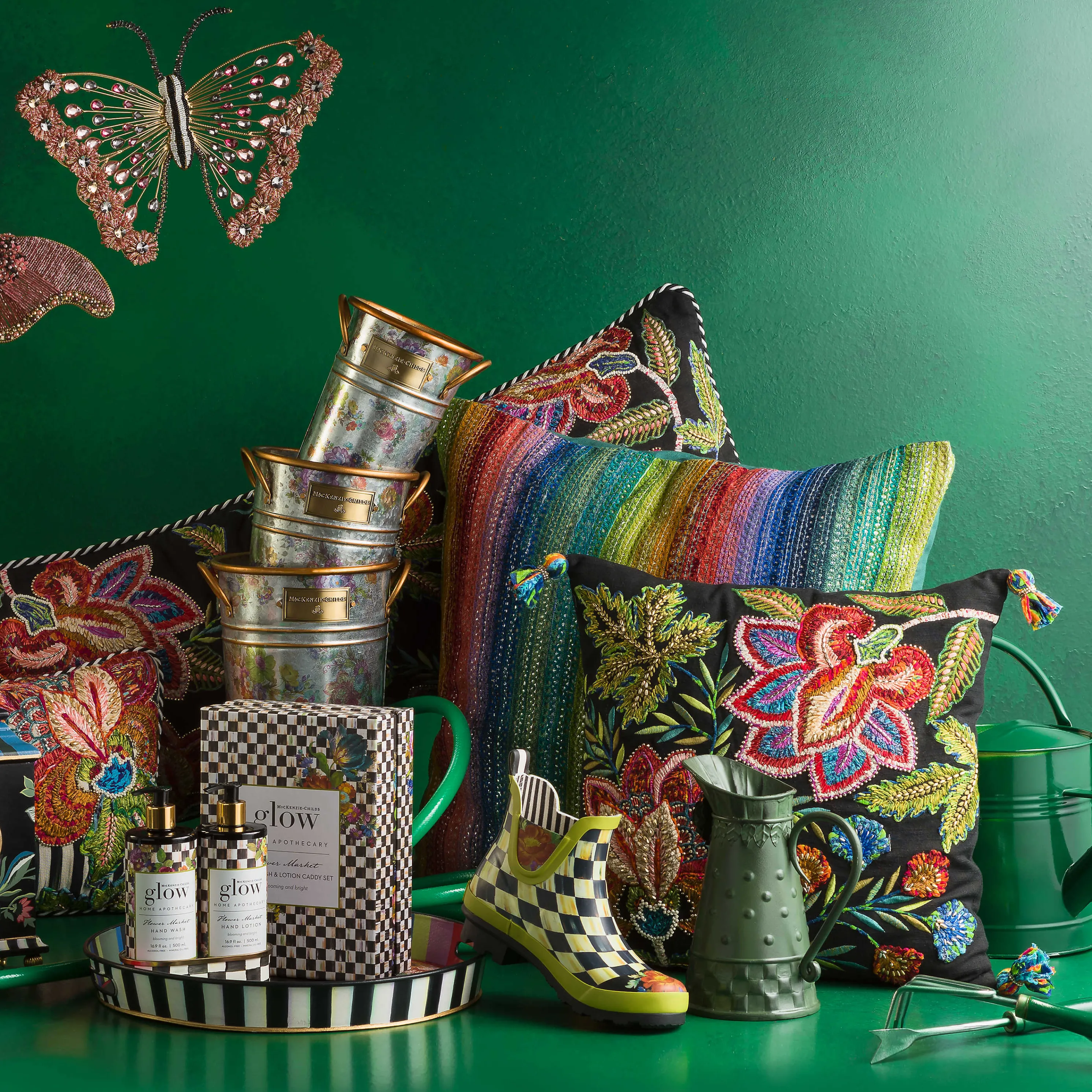 Flower Market Soap & Lotion Caddy Set