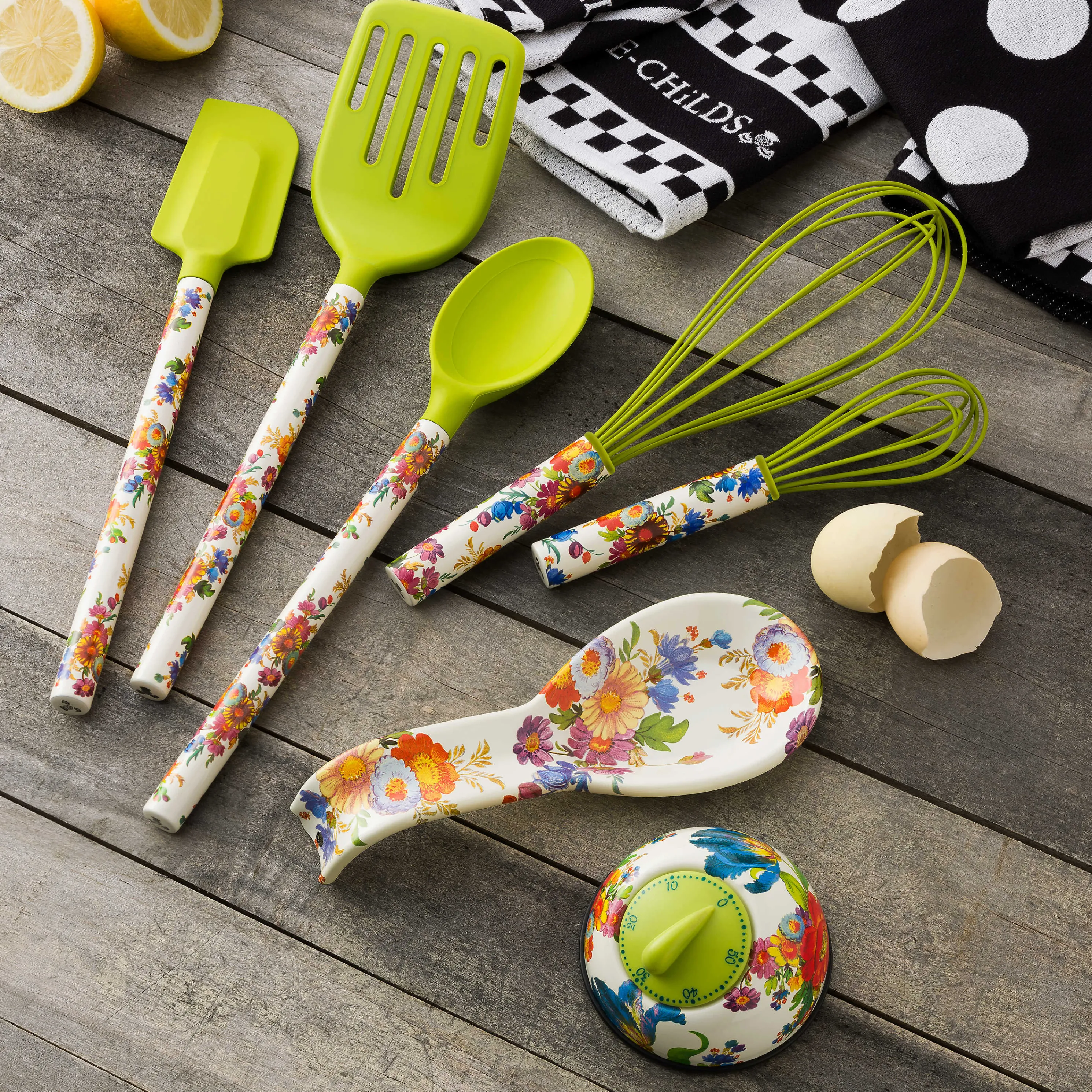 Flower Market Spoon Rest - White