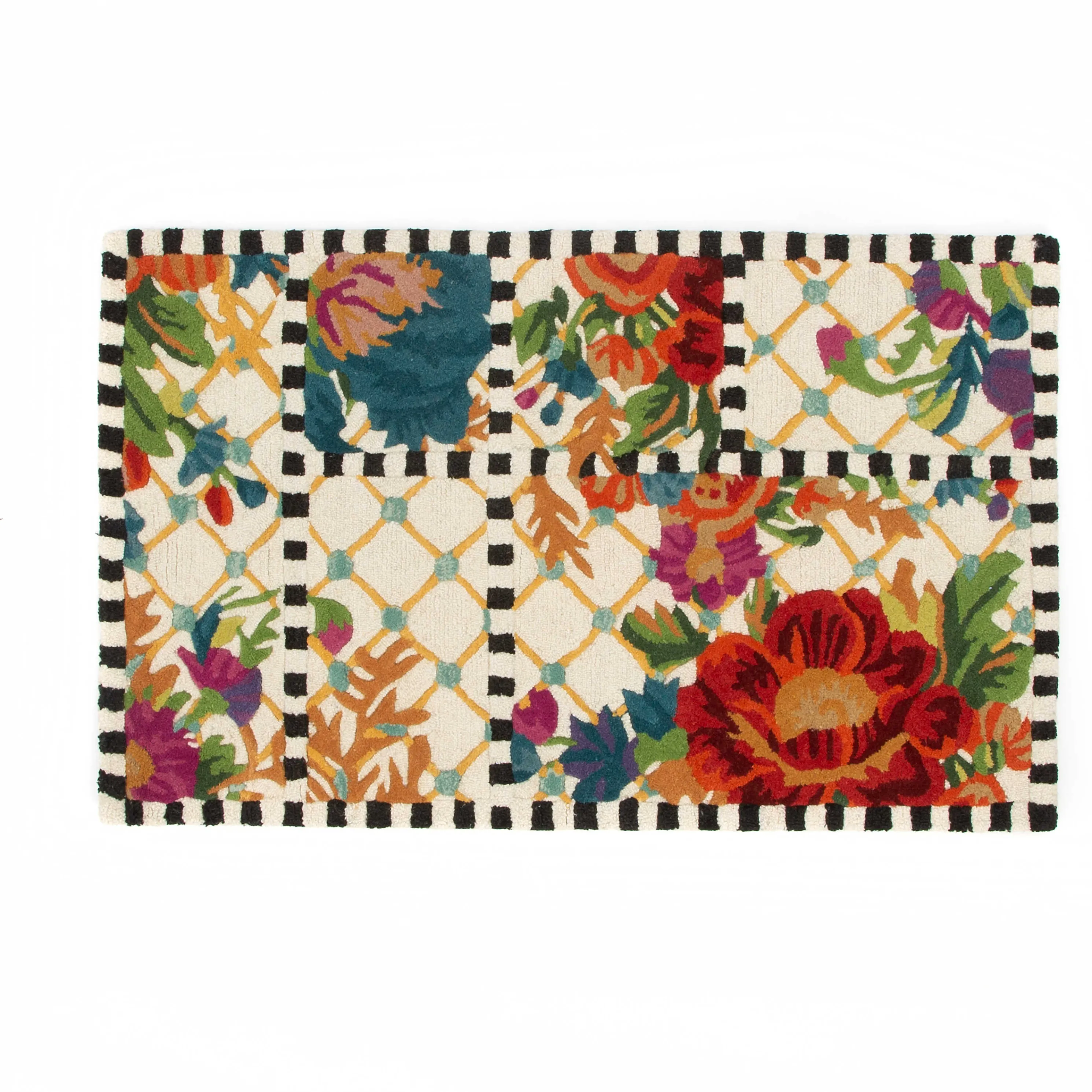 Flower Market Trellis Rug - Ivory - 2'3" X 3'9"