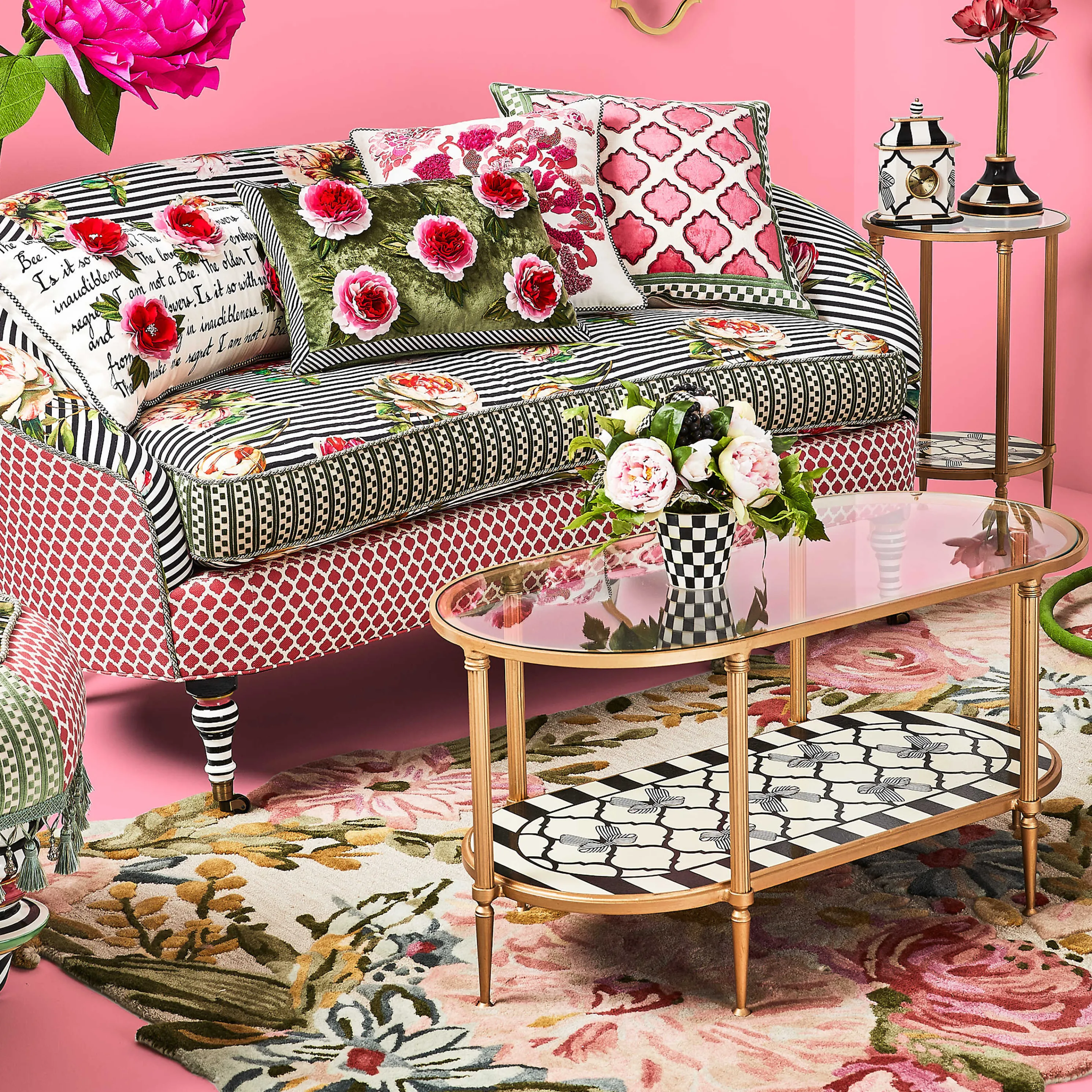 Flower Show Poetry Pillow